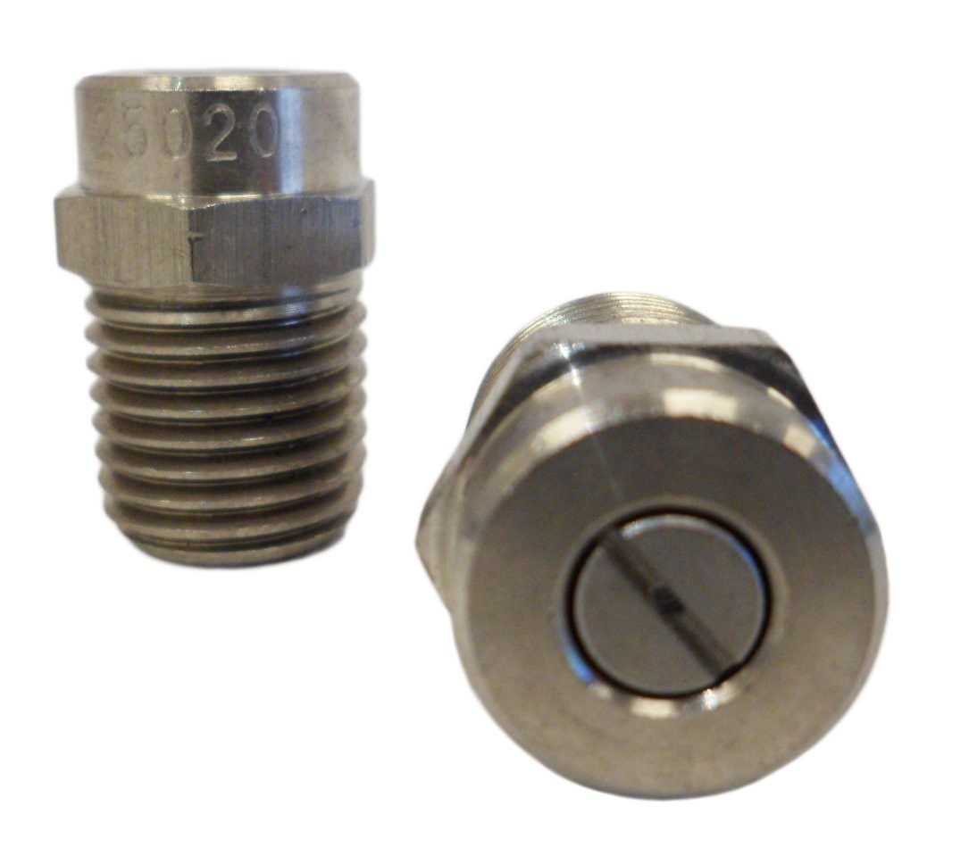1/4 Inch Male NPT Screw Type Surface Cleaner Nozzle 25 Degree Spray Tip