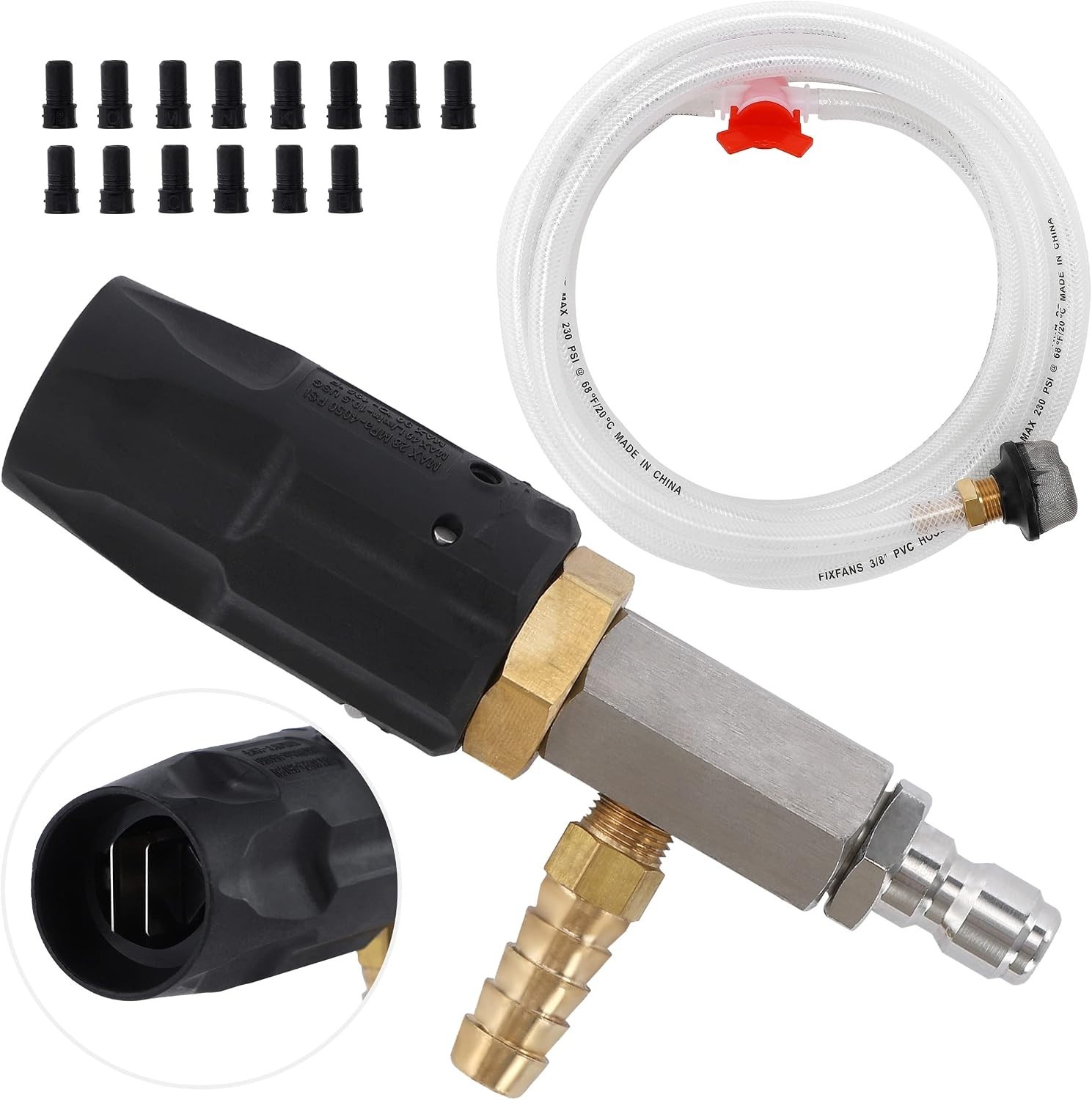 Quick Connect Nozzle Kit with Downstream Injector, 2-2.5 GPM