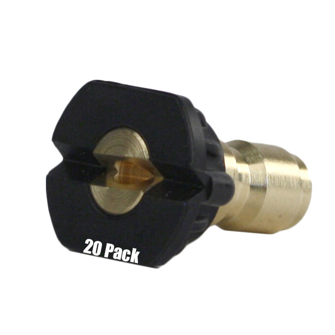 Erie Tools 20 Pack of Pressure Washer 1/4″ Quick Connect 65 Degree Soap Nozzles