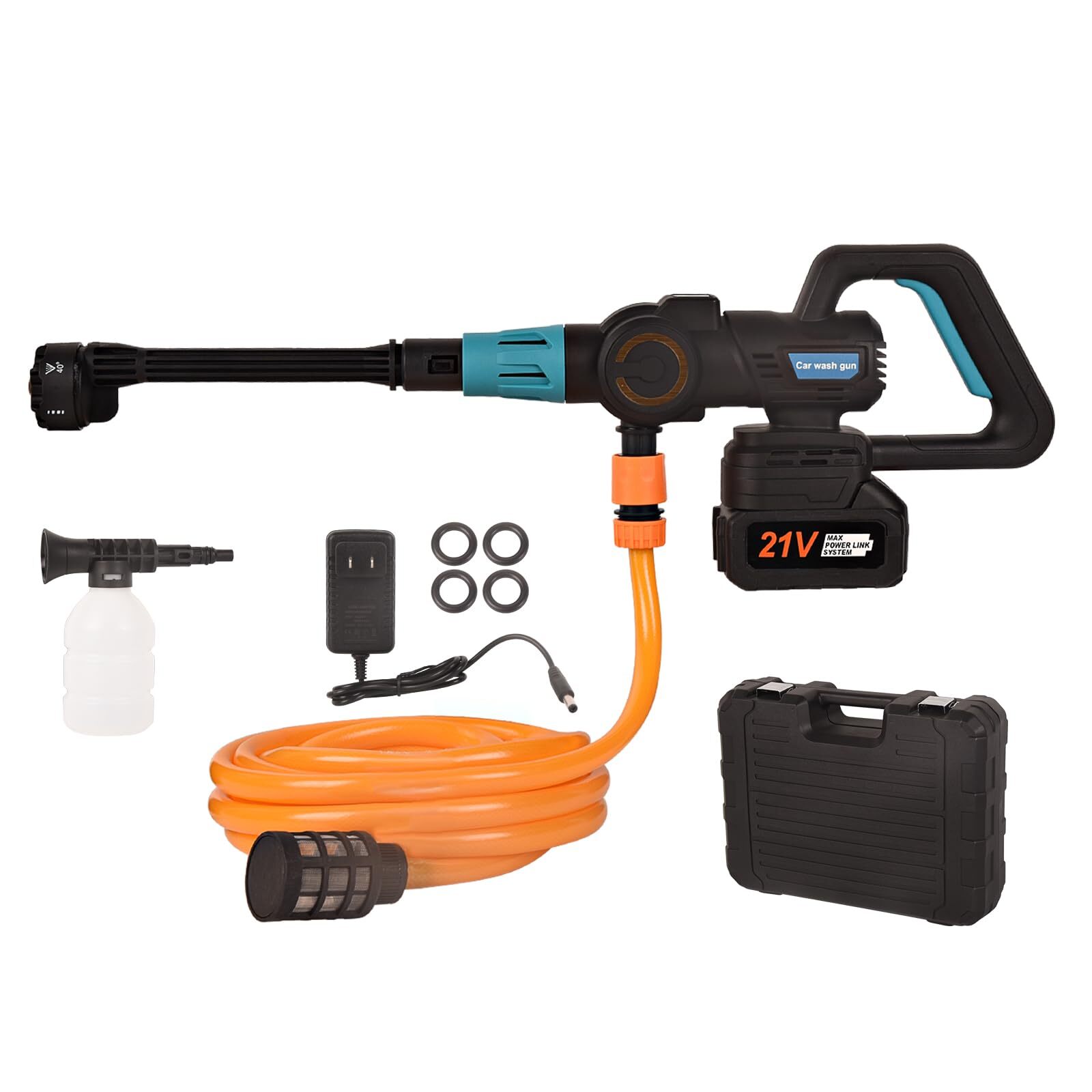 6-in-1 Cordless Electric High Pressure Washer Gun 652 Psi Portable Power Cleaner