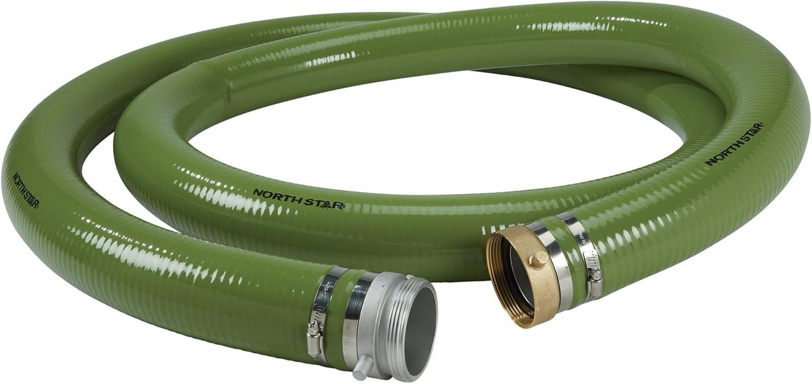 Northstar Water Pump Suction Hose, 3In. X 15Ft. Max. PSI 60, PVC, Industrial-Gra