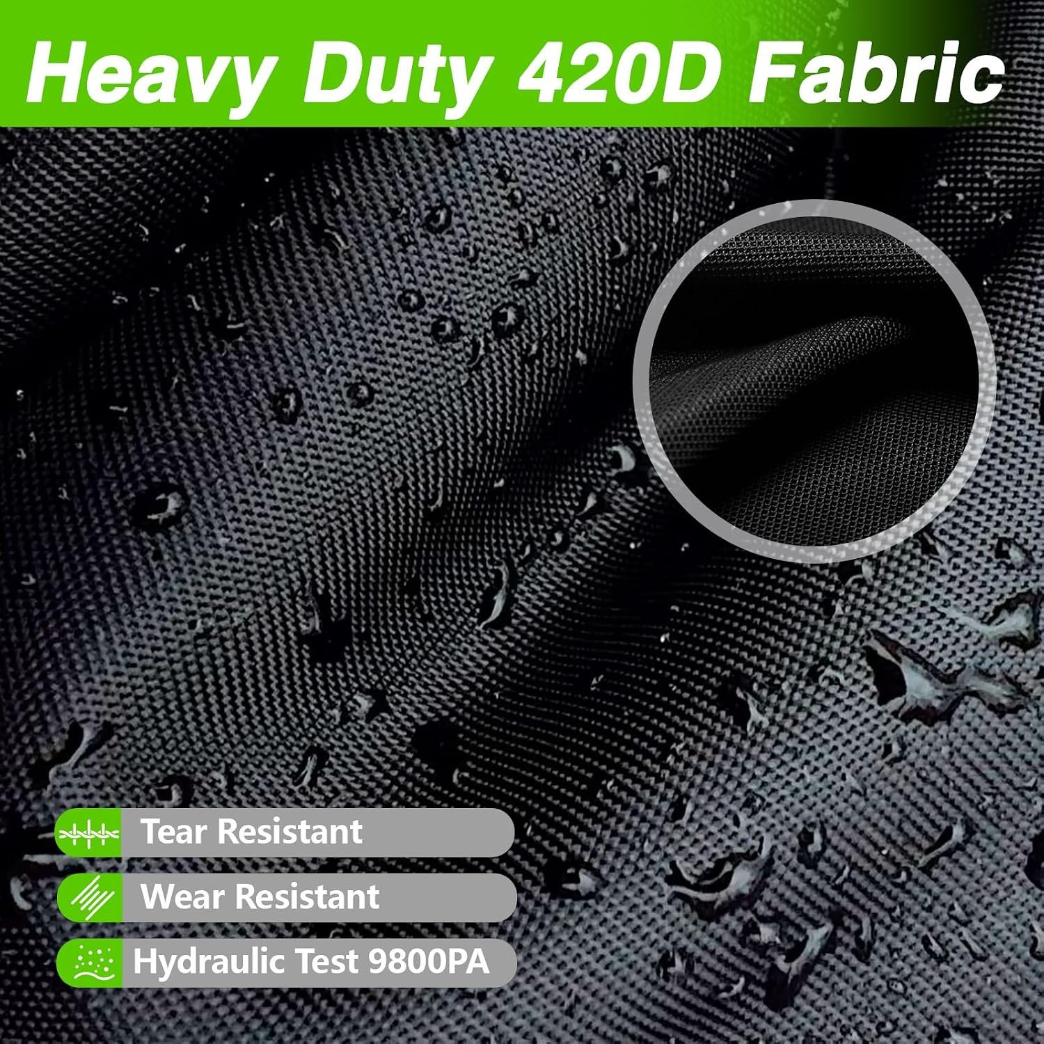 EVRBUL Universal Pressure Washer Cover, Heavy Duty 420D Waterproof Pressure Wash