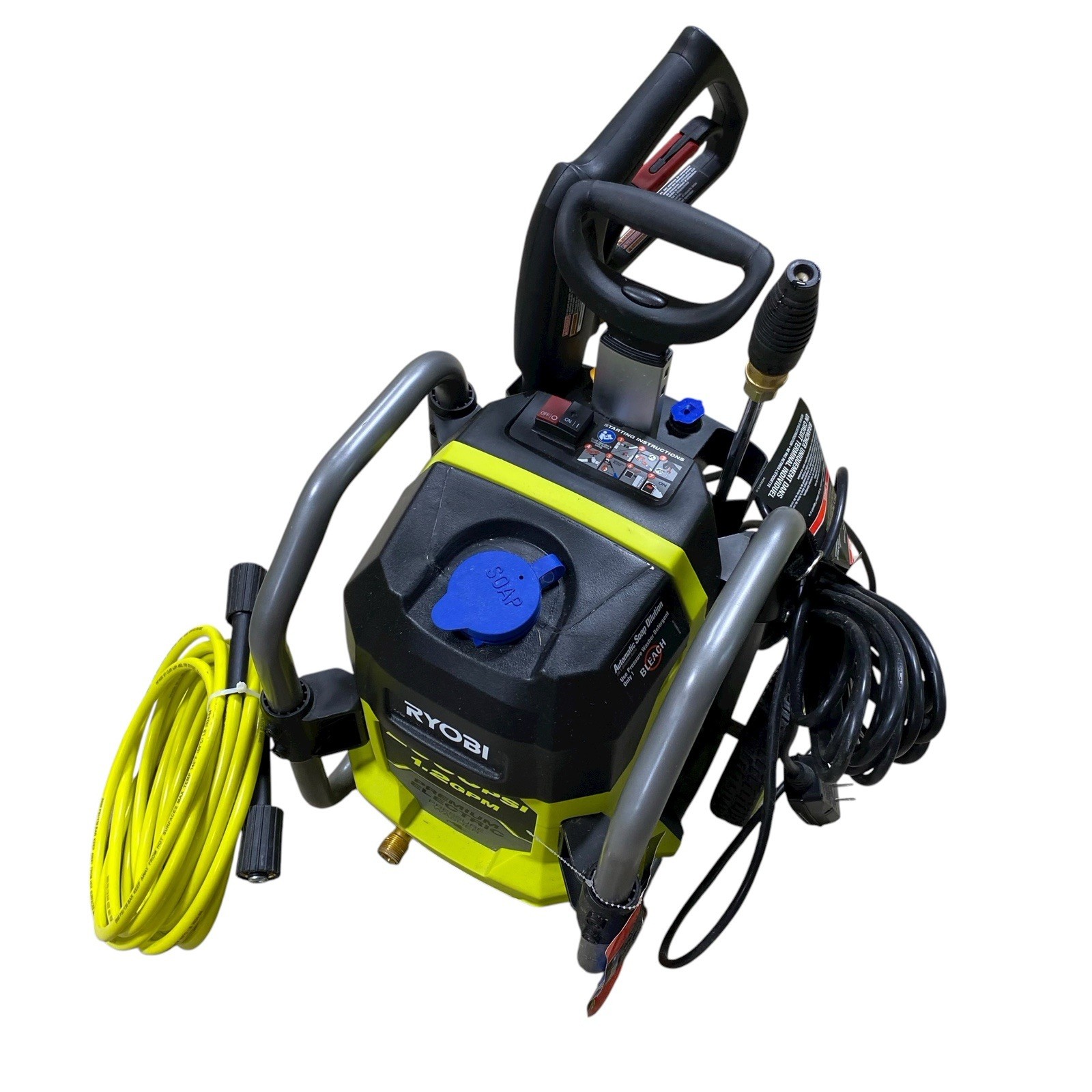 RYOBI 2000 PSI 1.2 GPM Cold Water Electric Pressure Washer RY142022