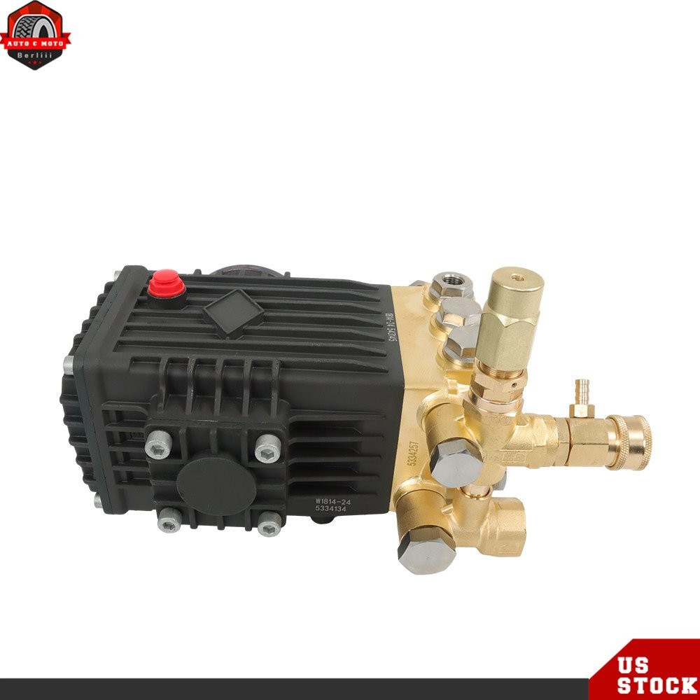 Professional 3600 PSI 4.9 GPM Pressure Washer Pump 24mm Solid Shaft Belt Drive