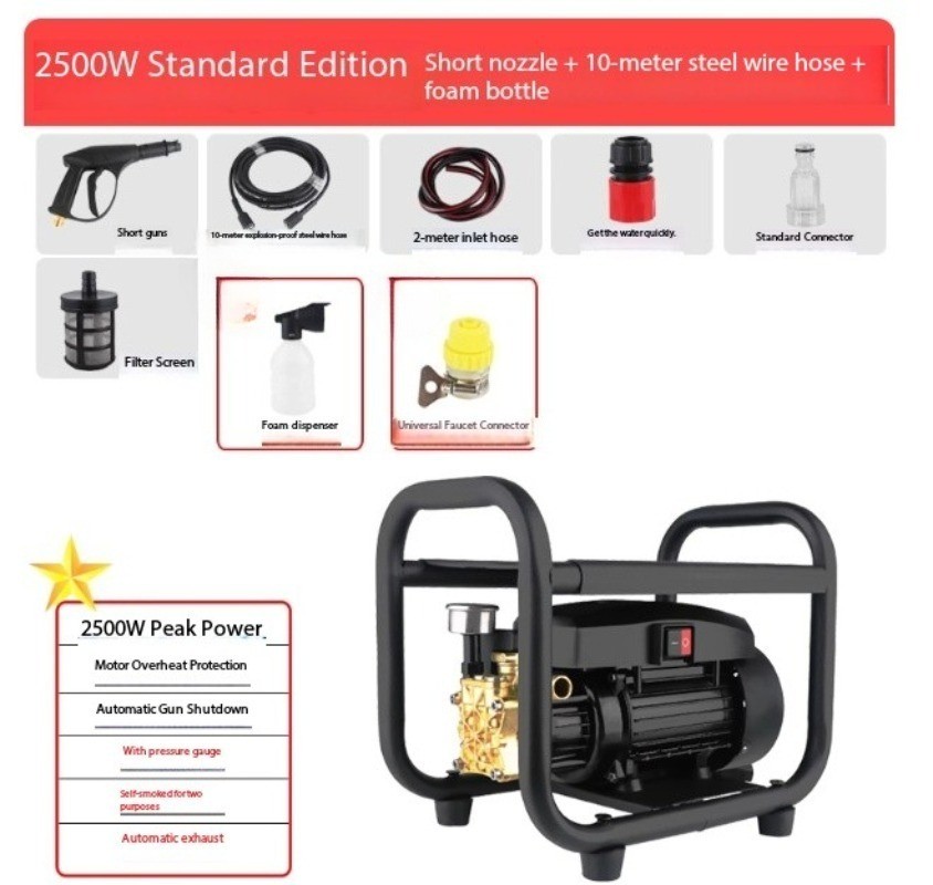 High-Pressure Water Jet 220V Fully Automatic High-Power Car Wash Machine