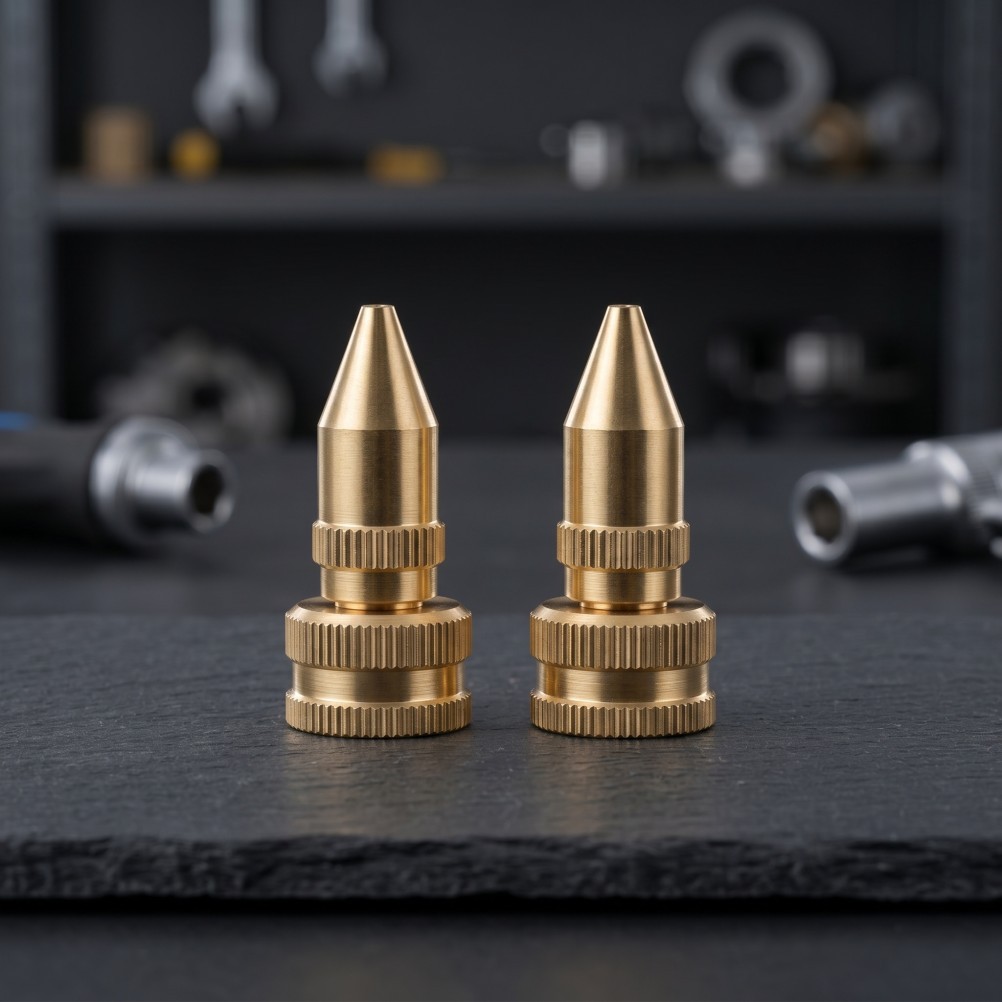 2Pcs Brass Garden Pump Sprayer Nozzle Durable Adjustable Spray Tips for Garden