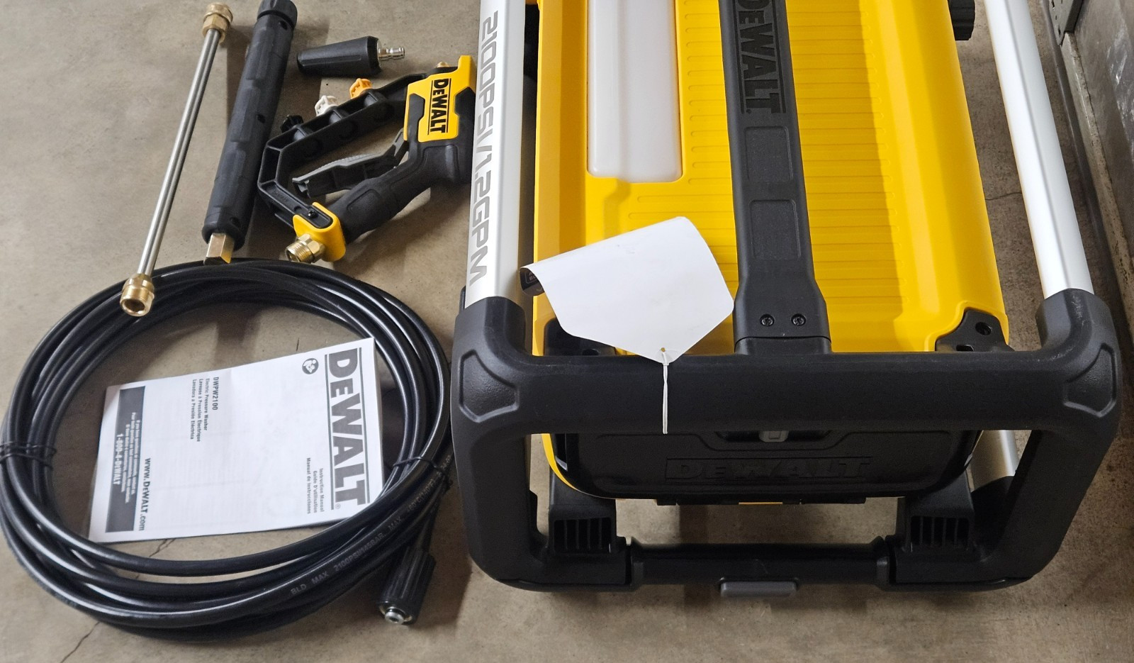 DeWalt 2100 PSI 1.2 GPM Electric Cold Water Pressure Washer Model# DWPW2100