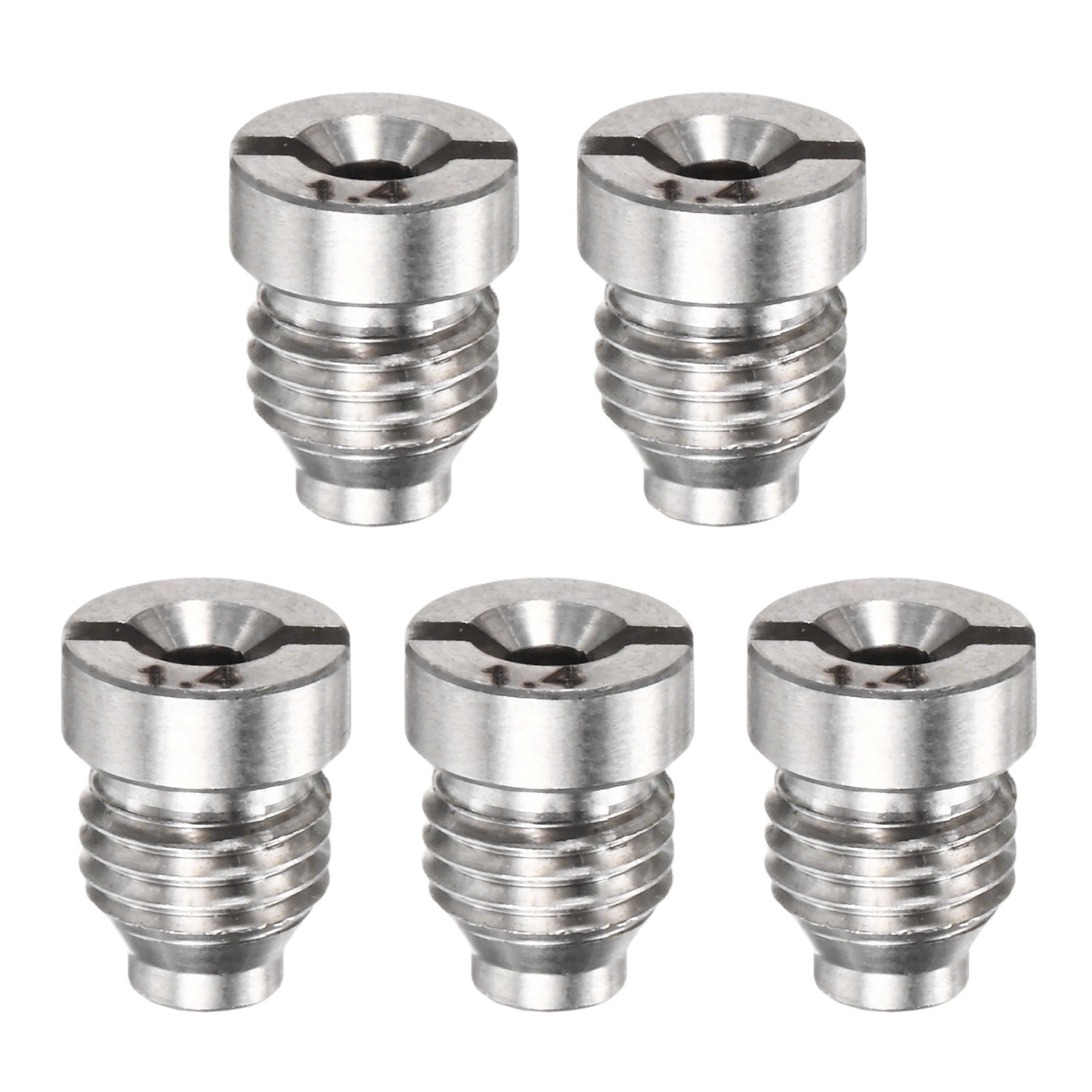 5-Pack 1.4 mm Stainless Steel Foam Cannon Orifice Nozzle Tips for Car Wash