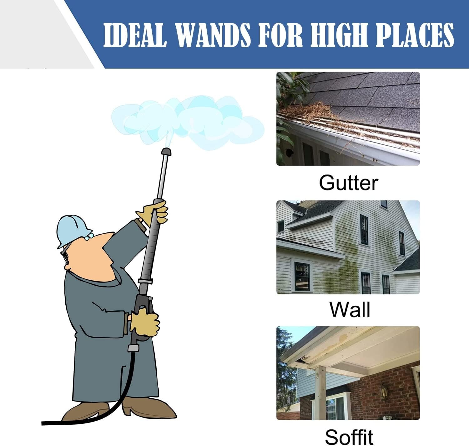 Long Pressure Washer Extension Wand 2 Pack 60″ Power Washer Extension Wandpressu