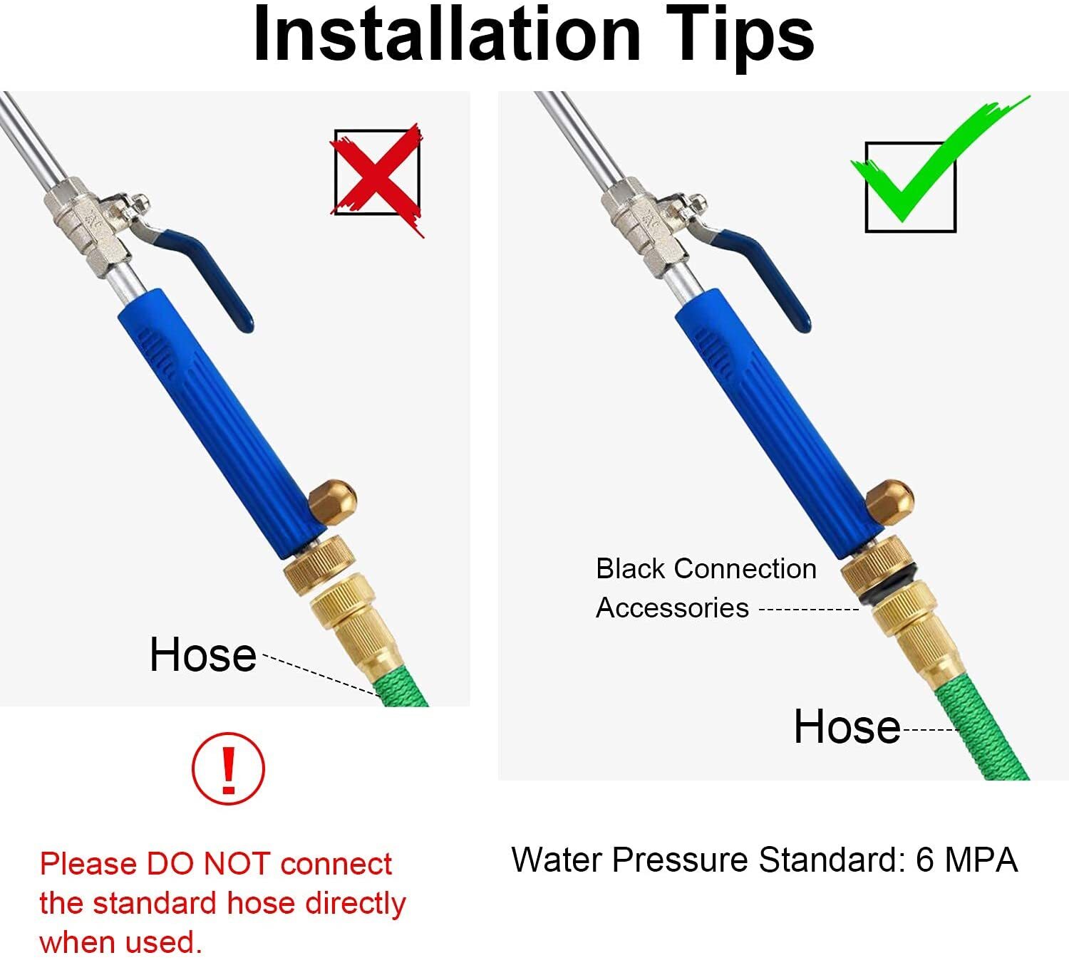 Pressure Washer Water Spray Gun Wand Garden Hose Attachment Soap Dispenser