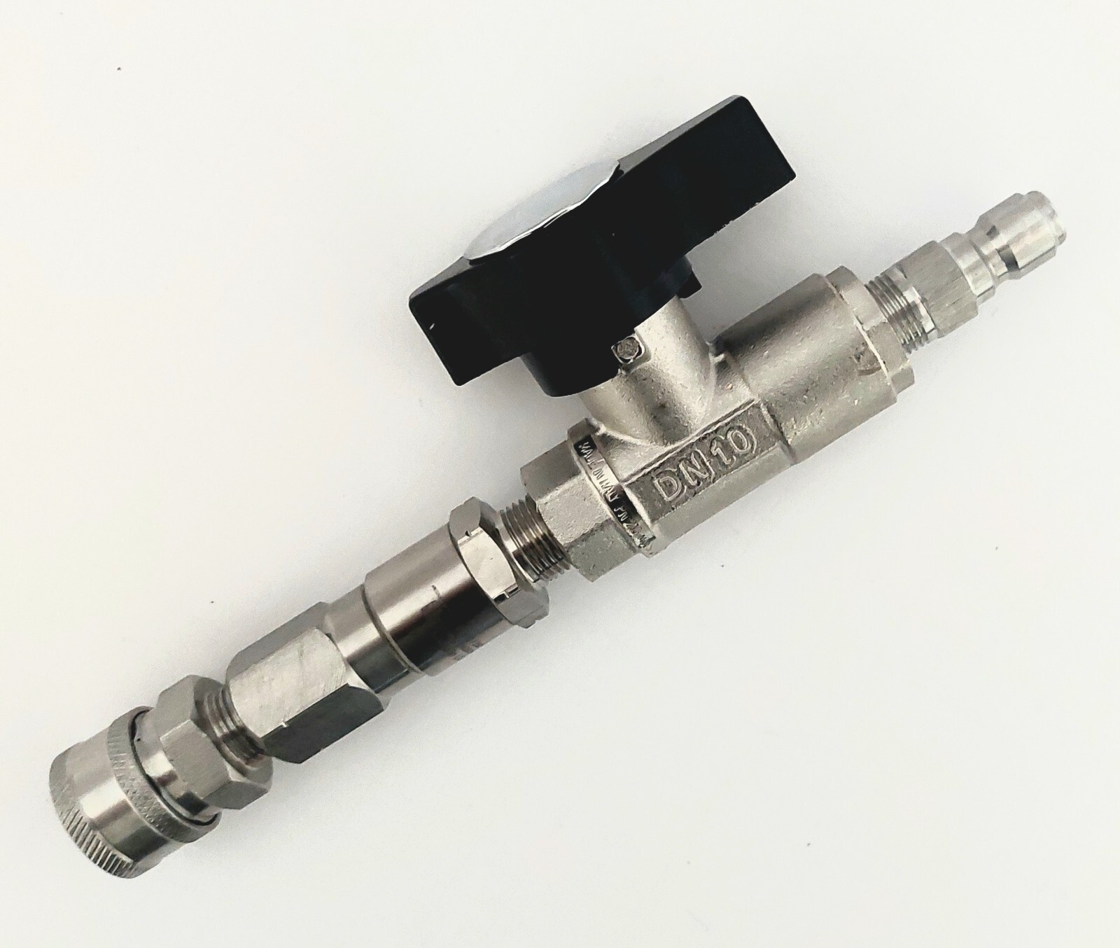 Dn10 Ball Valve with Mosmatic and Stainless Quick Connects for Pressure Washer
