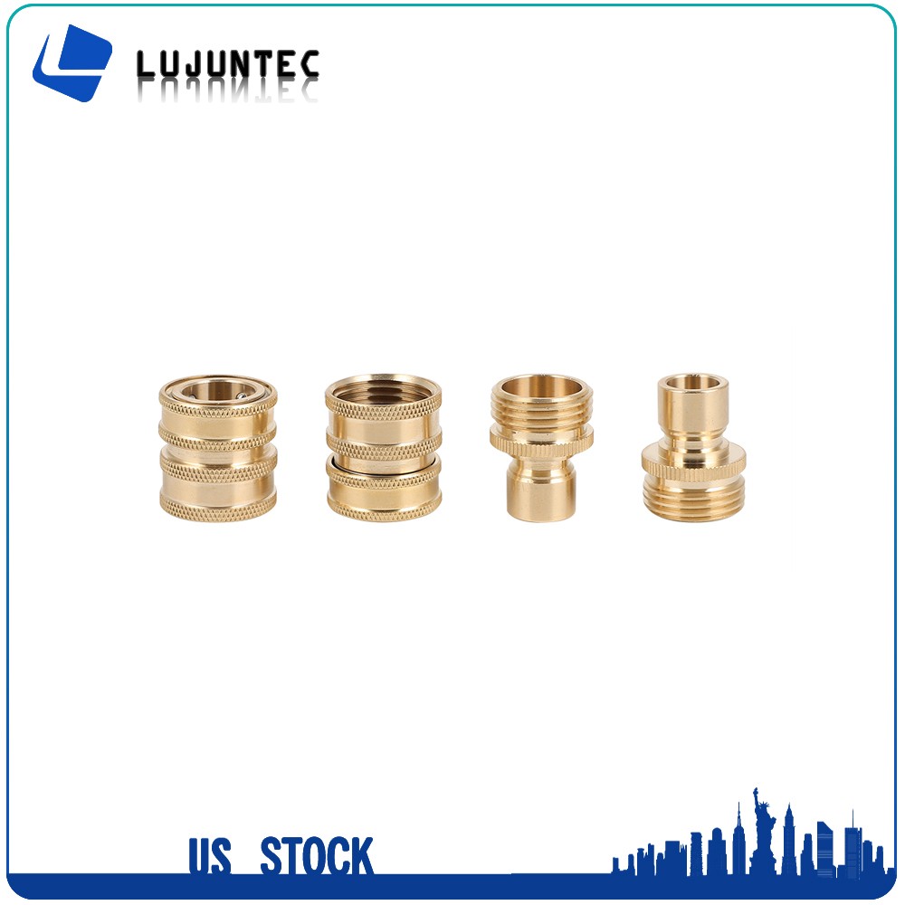 3/4″ Garden Hose Quick Connect Water Hose Fit Brass Female Male Connector 2PCS