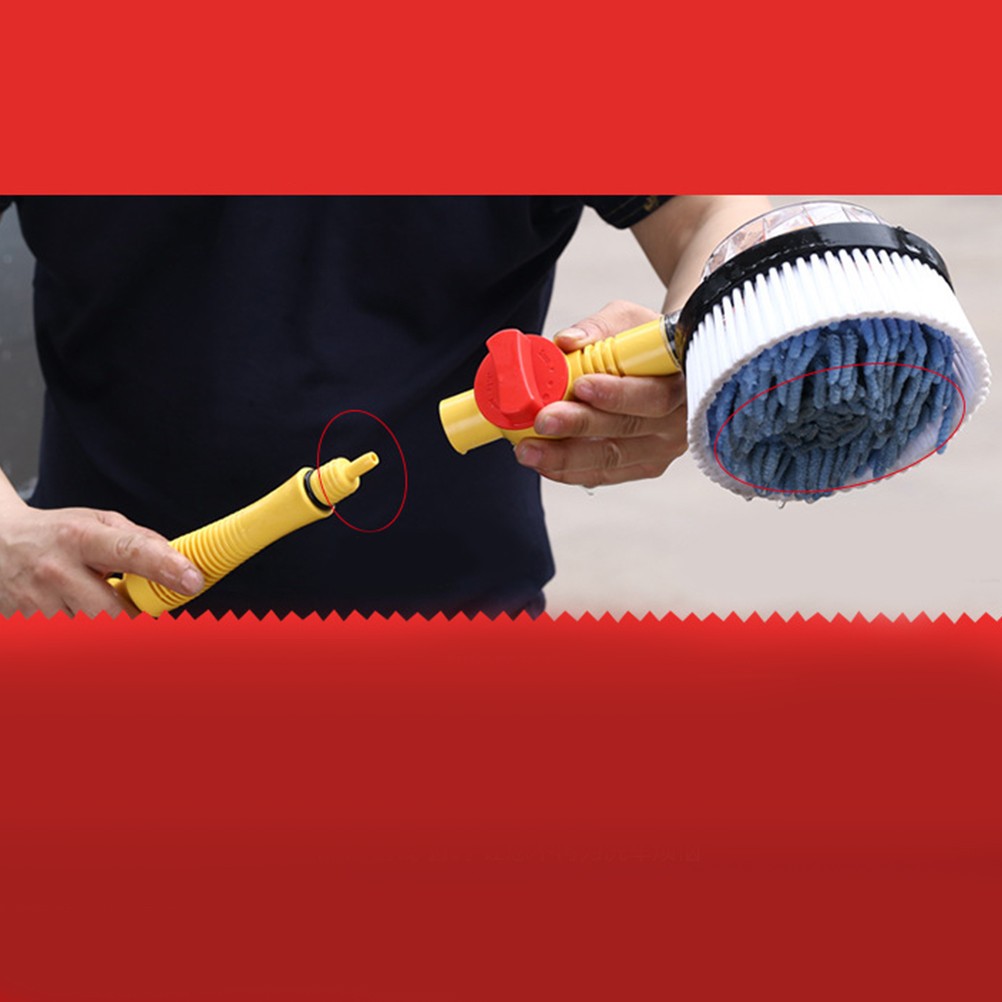 Car Washer Brush Assorted Color For Car Washing 1 Set 11.8×1.4×0.8in