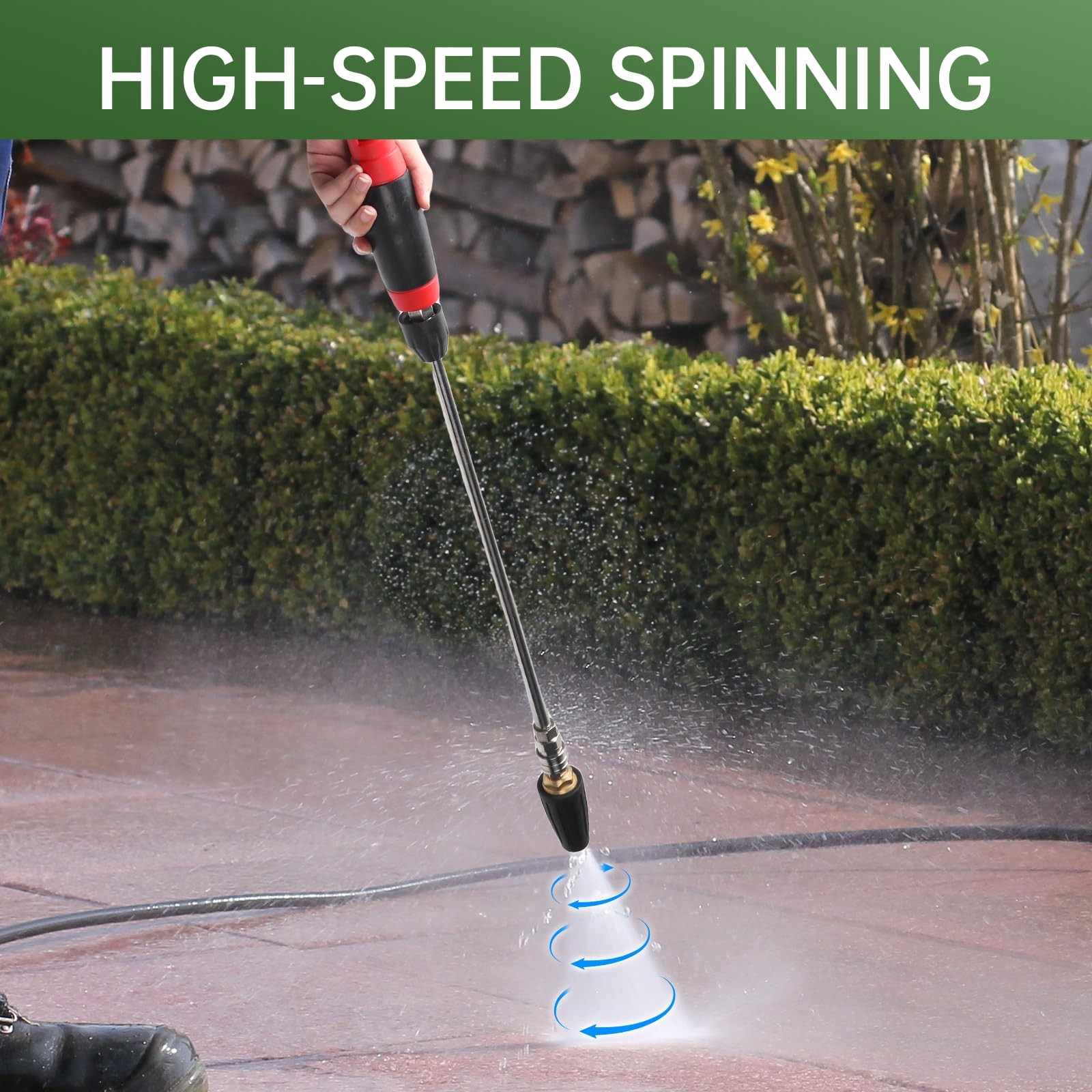 4000 PSI Pressure Washer Turbo Nozzle Tips Kit wiht 7 Spray Nozzle Tips