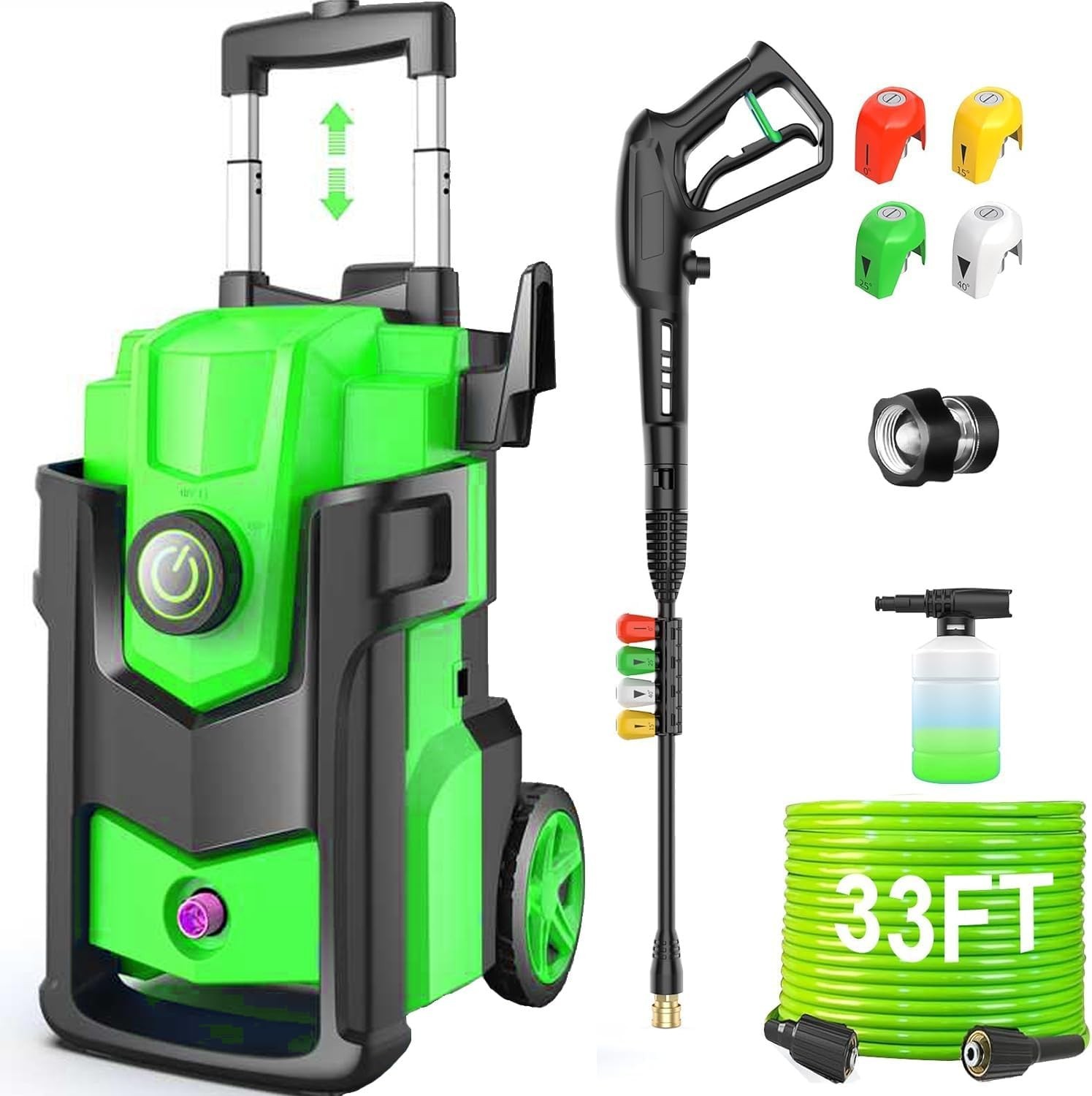 Electric Pressure Washer 5000 PSI 4.0 GPM Heavy Duty Power Washer W/ 4