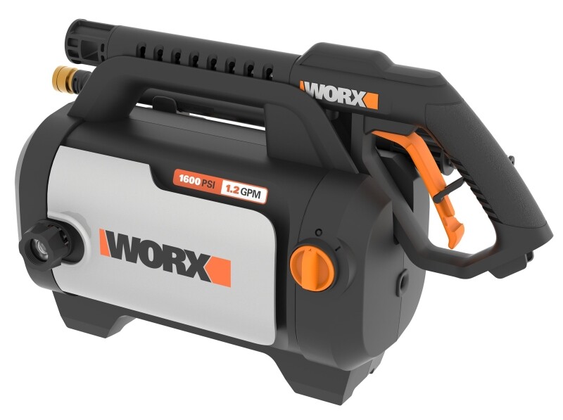 WORX WG601 1500 Max PSI 1.2 GPM 13A Electric Pressure Washer, Black and Orange