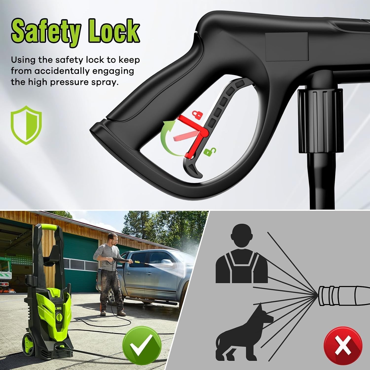 2030 PSI Pressure Washer – Eco-Friendly, Efficient Cleaning for All Surfaces
