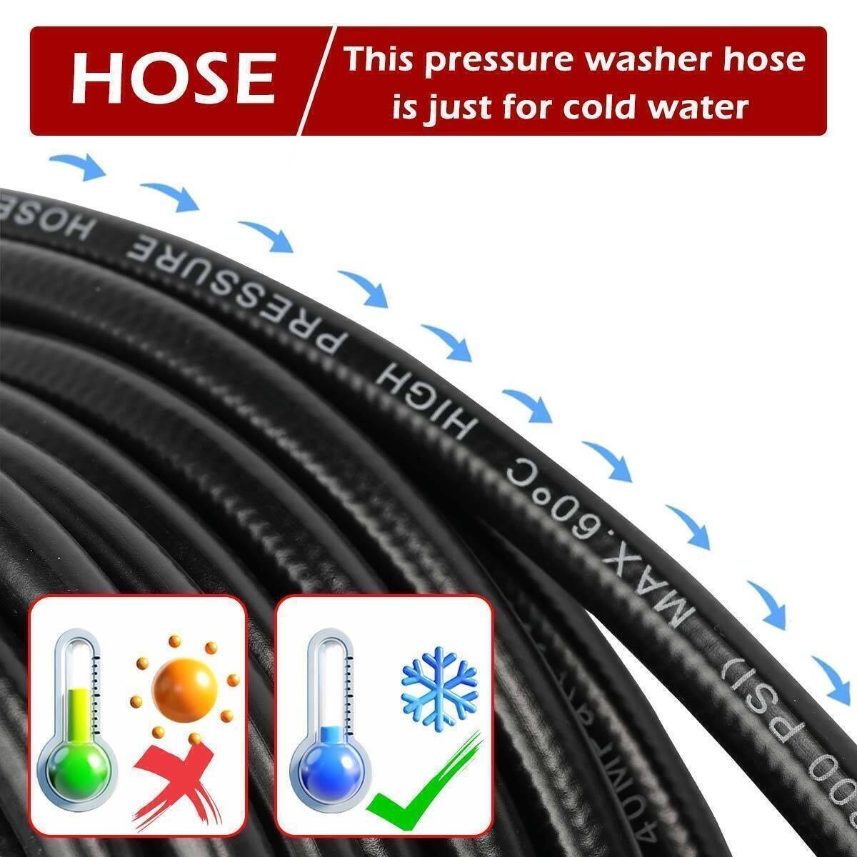 1/4″ M22 14mm Power Washer Hose for Ryobi, for Troy Bilt High Pressure Washer
