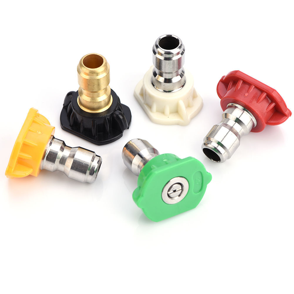 5X Quick Connect 1/4″ Kit Pressure Washer Spray Tips Nozzles High Power Set