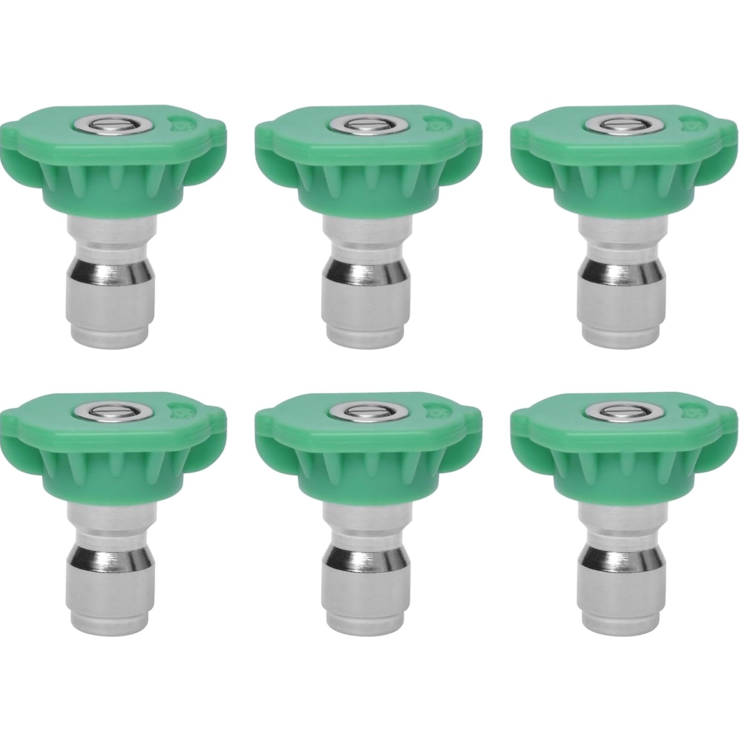 25 Degree Pressure Washer Nozzle Tips, 1/4 Inch Quick Connect, 6 Pack