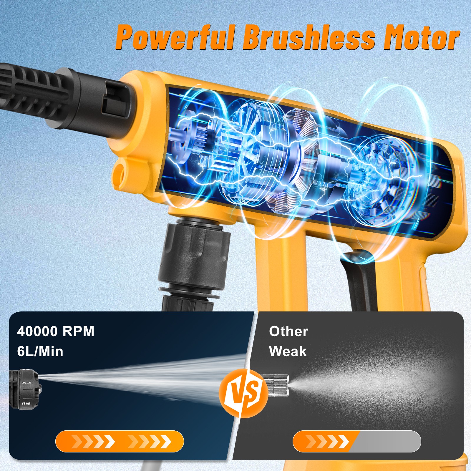 Car Washer Pressure High Gun Wireless Water Cleaner Car Portable Machine Wash