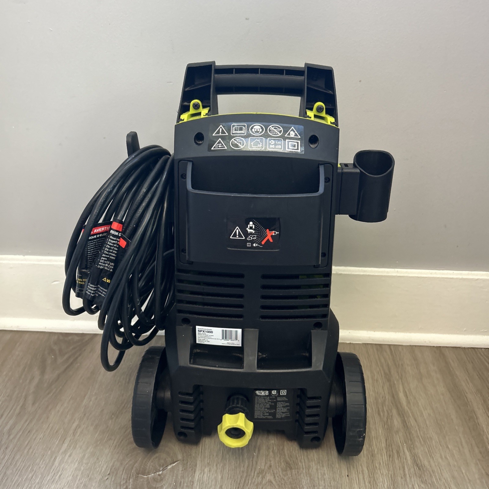 Sun Joe Electric Pressure Washer ONLY 1.1 GPM SPX1000 Portable Water Cleaner