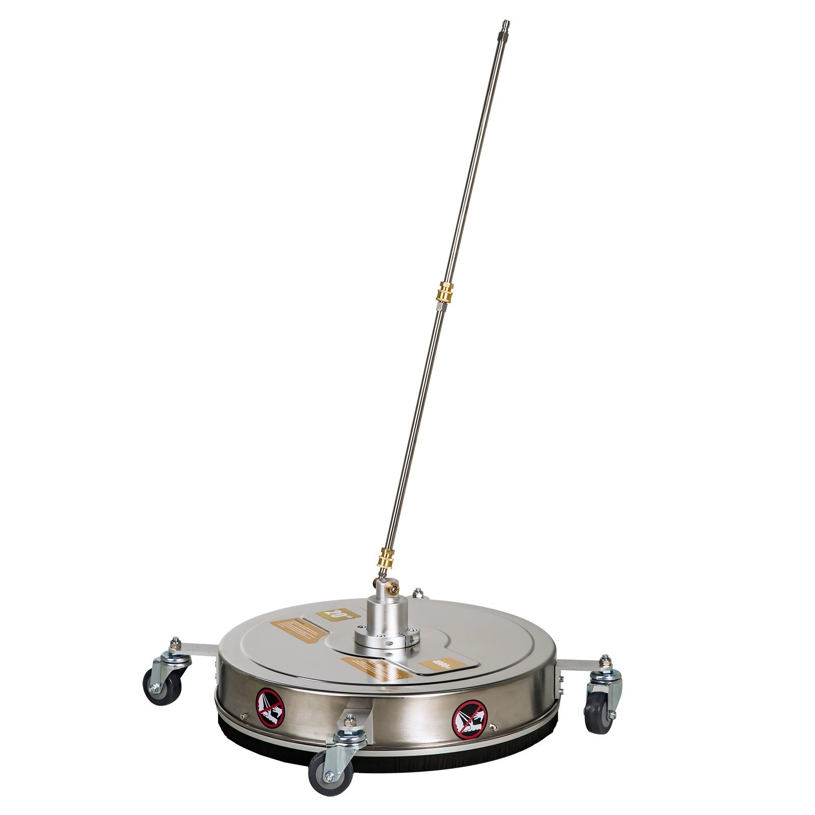 20″ Pressure Washer Surface Cleaner Stainless Steel w/ 4 Wheels 4000 PSI