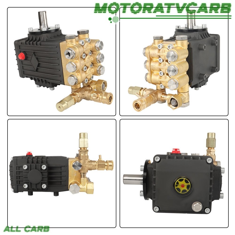 ALL-CARB 3600 PSI 4.9GPM Pressure Power Washer Pump 24mm Solid Shaft Belt Drive