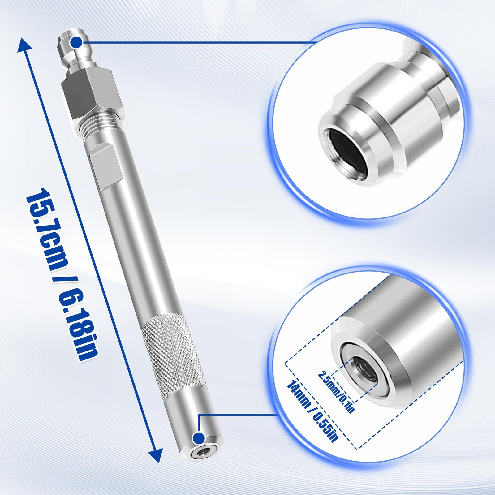 Pressure Washer Long Range Chemical Nozzle, Shooter Tip for Pressure Washer, …