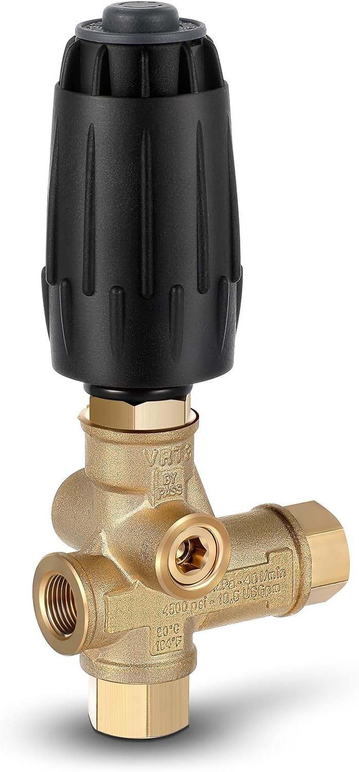 1 Pack Vrt3-310 Pressure Washer Unloader Valve, Black Spring, 10.5 Max Gpm 40…