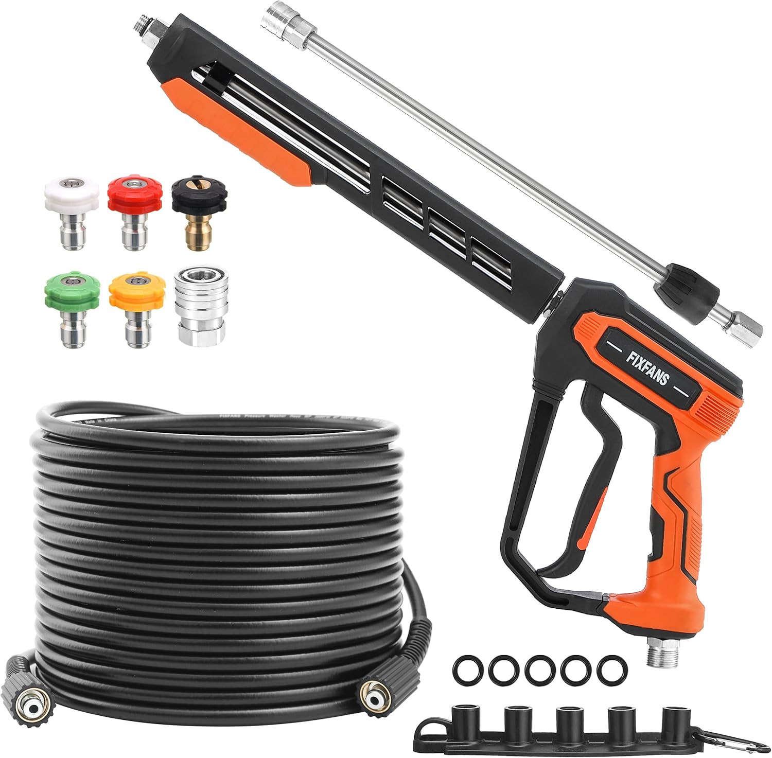 Pressure Washer Gun and Hose Kit 50 Ft 3600 PSI M22 14mm Wand Set
