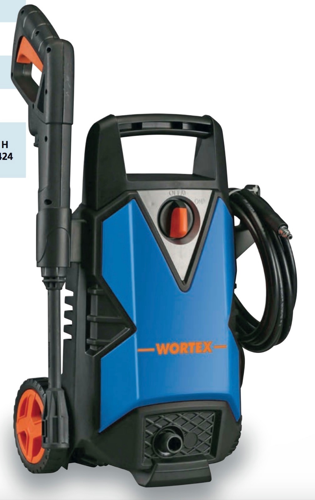 WORTEX YWB ELECTRIC LANCE PRESSURE WASHER 100 bar 1400W tube 5m axial pistons