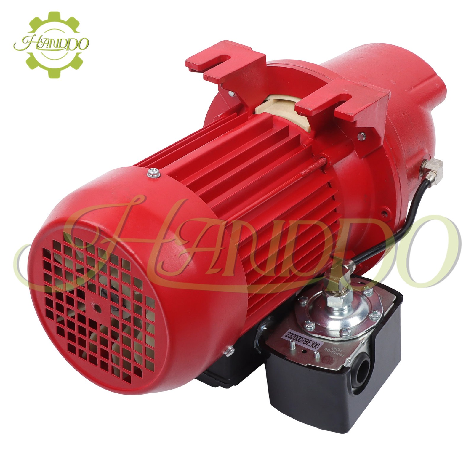 Shallow Well Jet Pump 3/4 HP 13 GPM, Cast Iron, 115/230V Dual Voltage, Red