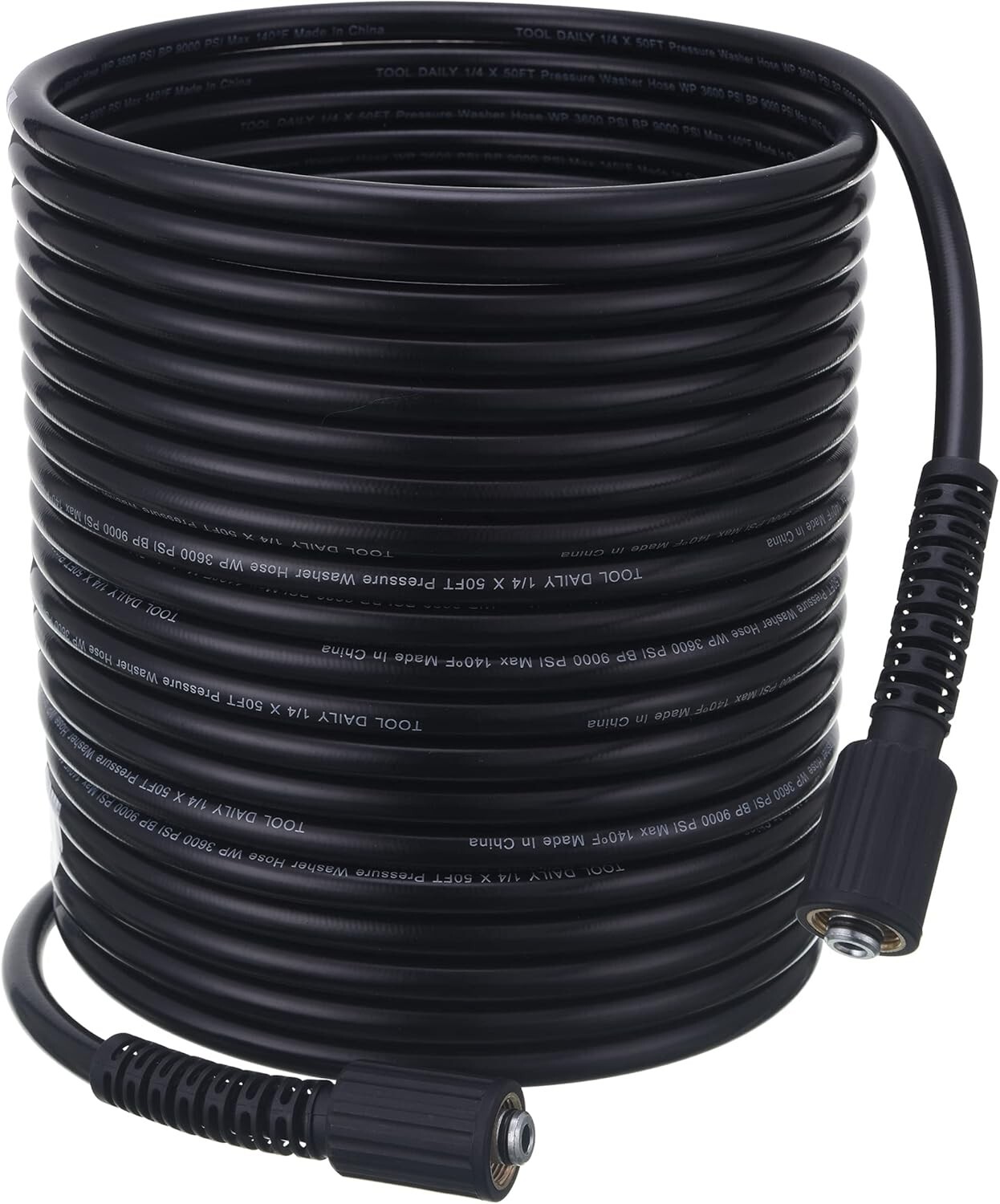3600 PSI Pressure Washer Power Water Hose 50 x 1/4 for Ryobi Karcher Troy Bilt