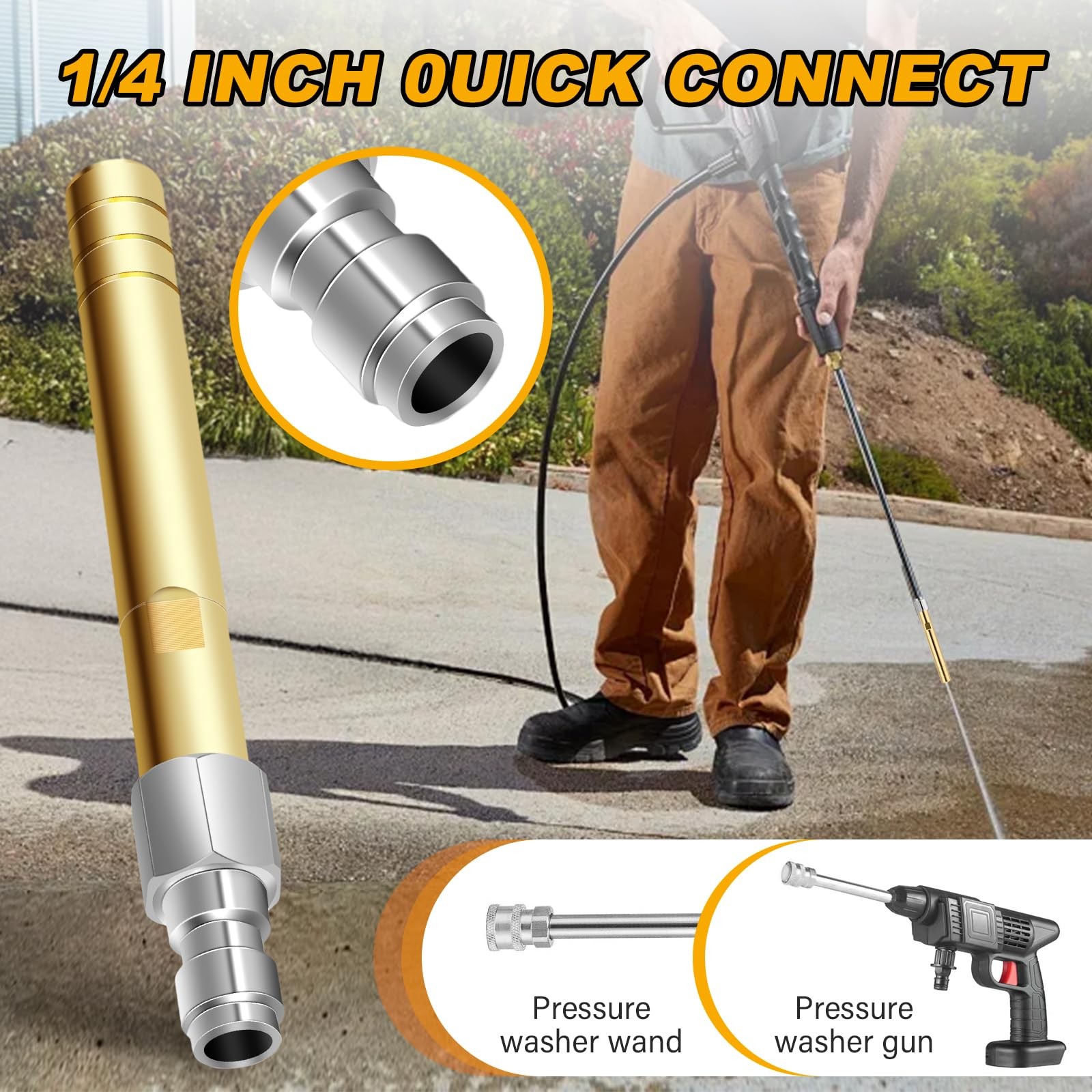 Long Range Soap & External Chemical Injection Nozzle – 1000-4500 PSI Downstre…