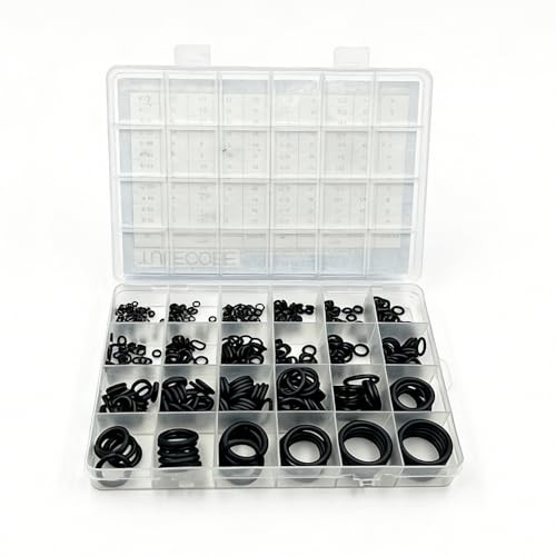 Universal Metric Nitrile Rubber(NBR) O Ring Assortment Kit for 24 Size 400 Pcs