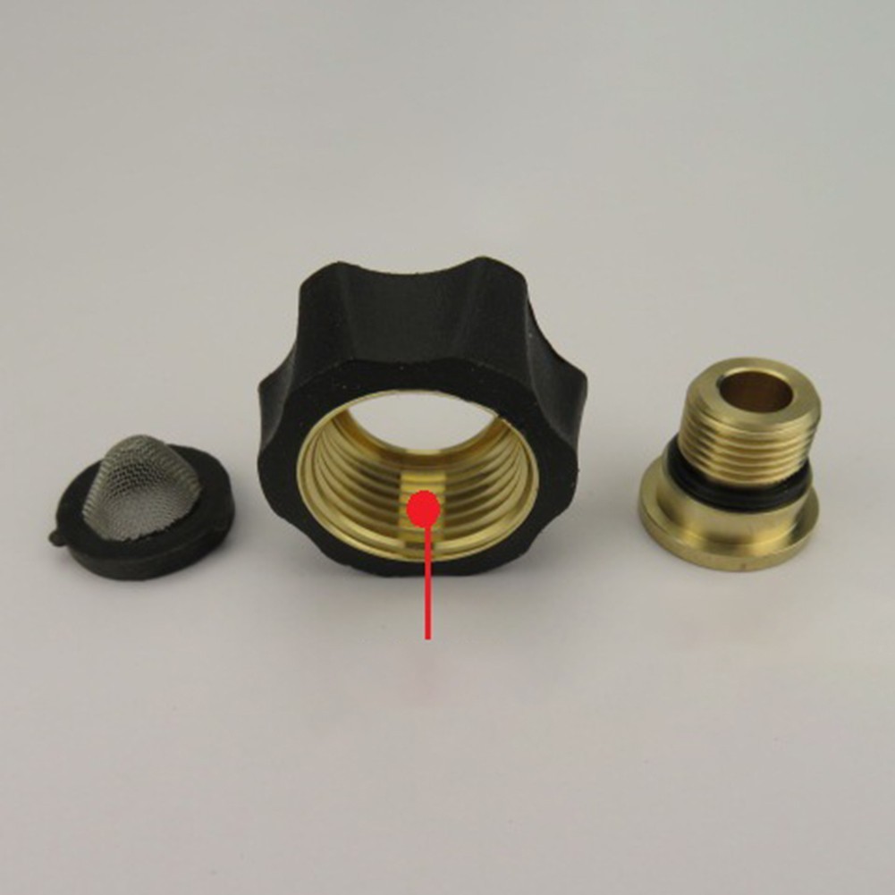 Anodized Aluminum Water Inlet Fitting for Pressure Washing Applications