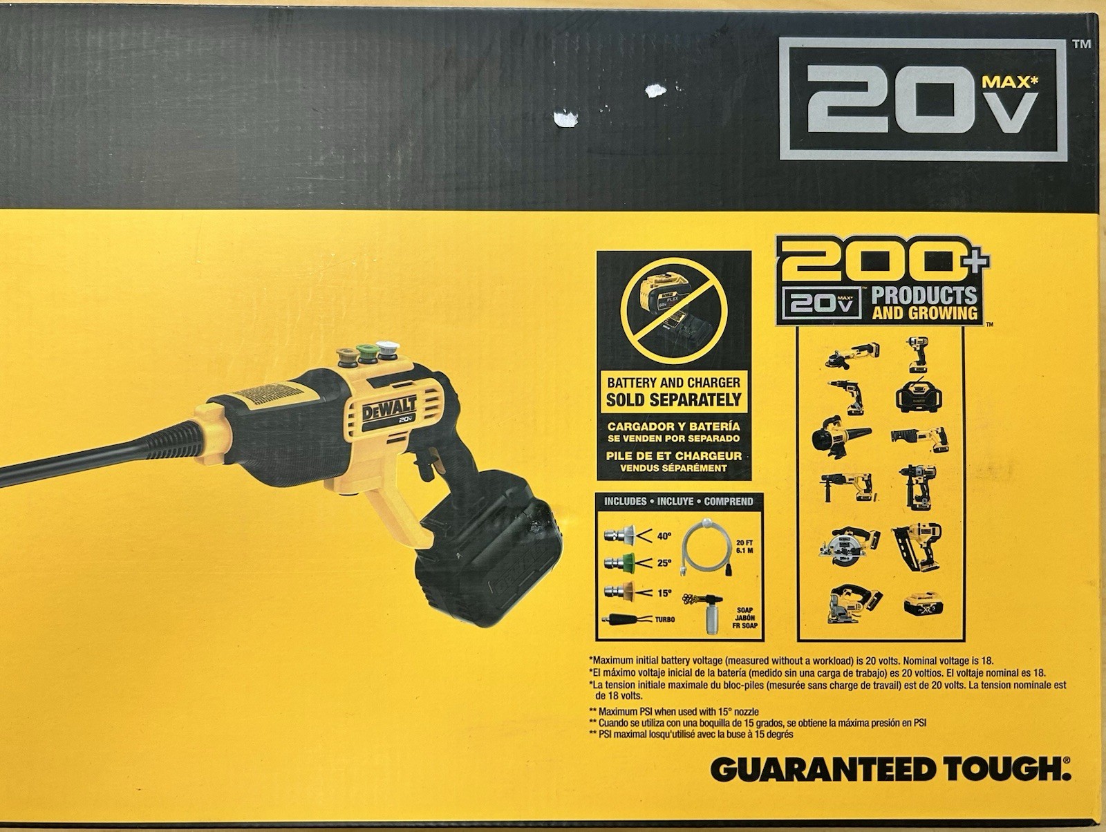 BRAND NEW DEWALT DCPW550B Power Cleaner Cordless Pressure Washer