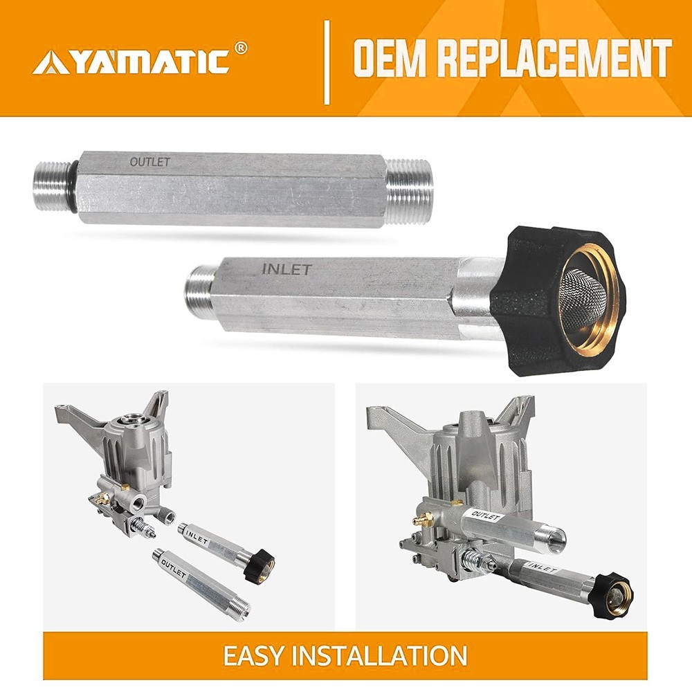 YAMATIC Pressuer Water Inlet & Outlet Tubes Kit for 190632GS 201496GS etc.