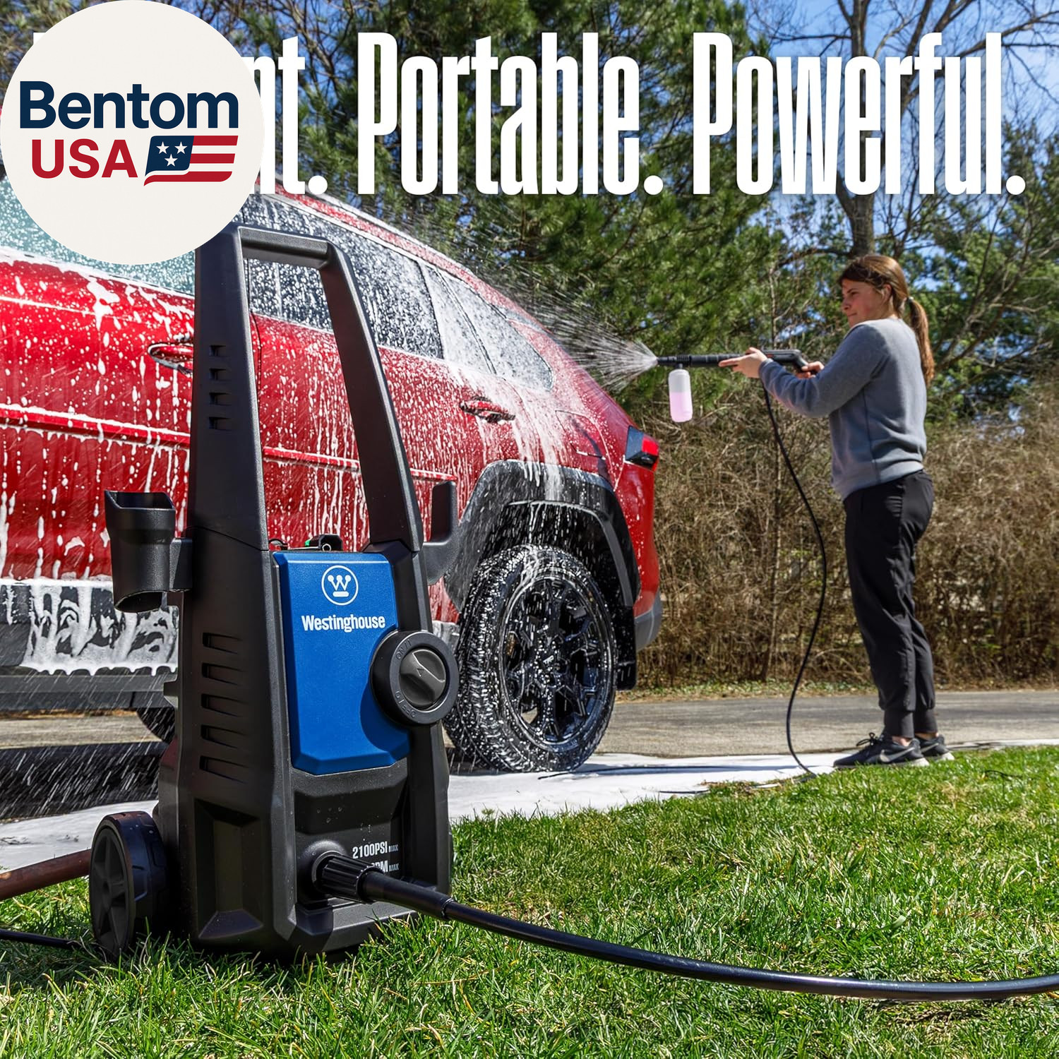 Epx3050 Electric Pressure Washer, 2100 Max PSI 1.76 Max GPM with Foam Cannon and