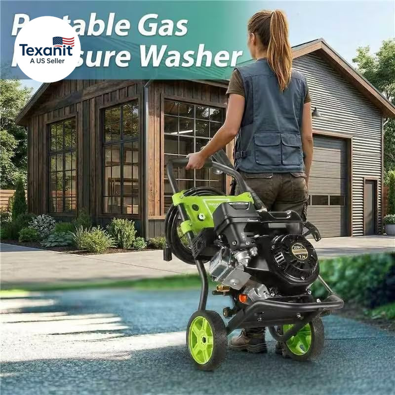 Gas Powered Pressure Washer 4200 PSI 4.0 GPM Portable Power Washer with 209CC 7H