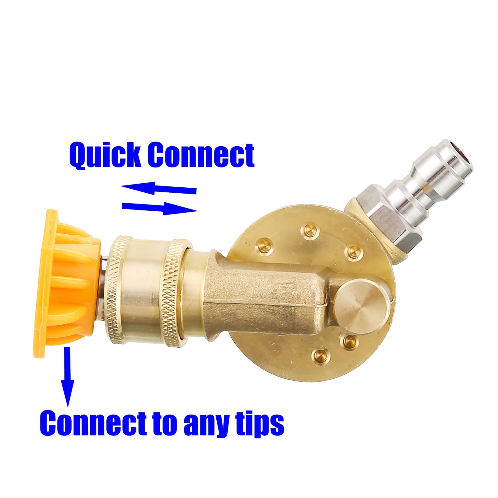 Pressure Washer Accessories Kit 7 Nozzle Tips Quick Connecting Coupler 8-Pack