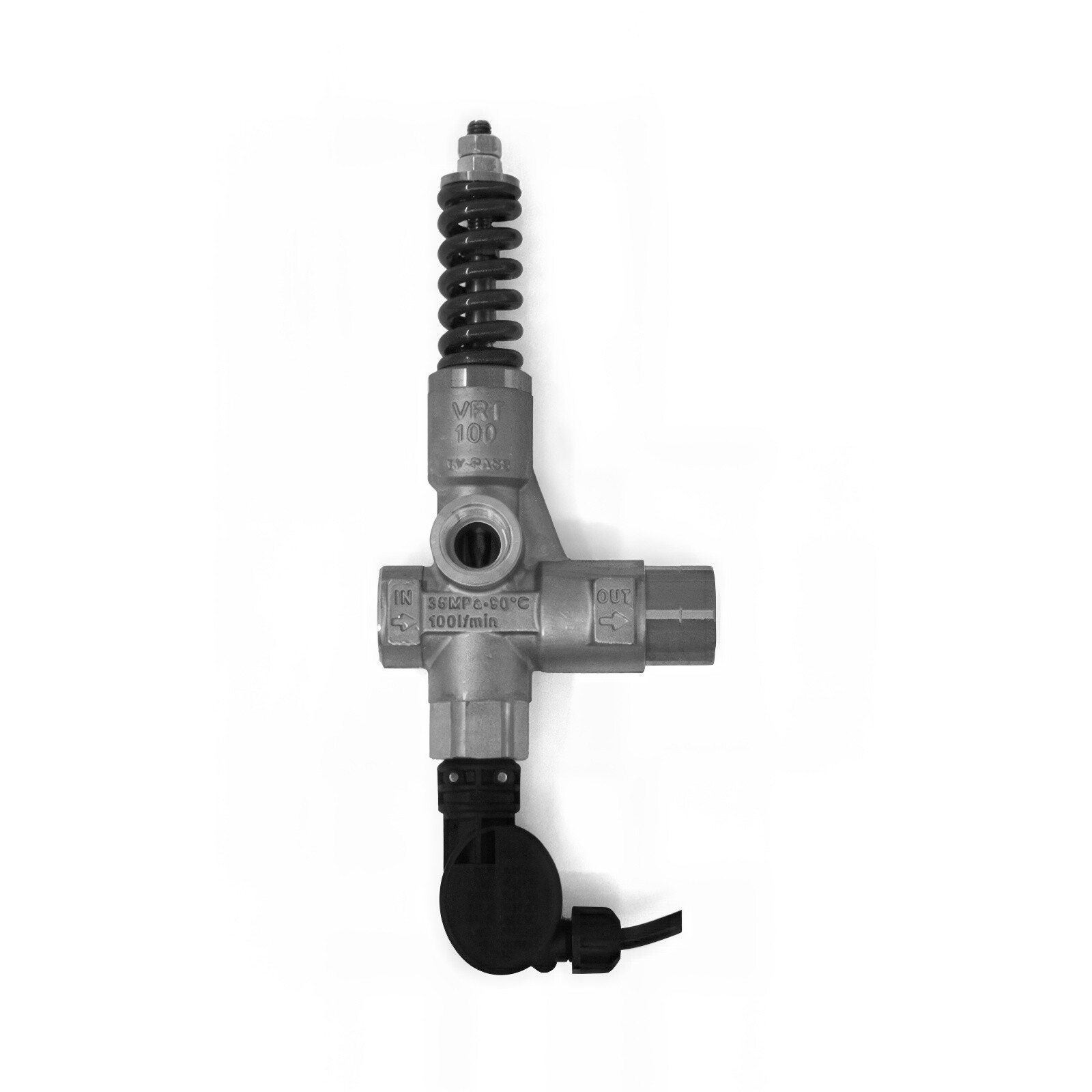 Mecline VRT100 Unloader Valve w/ Switch, Blue, 5075 PSI 26.4 GPM