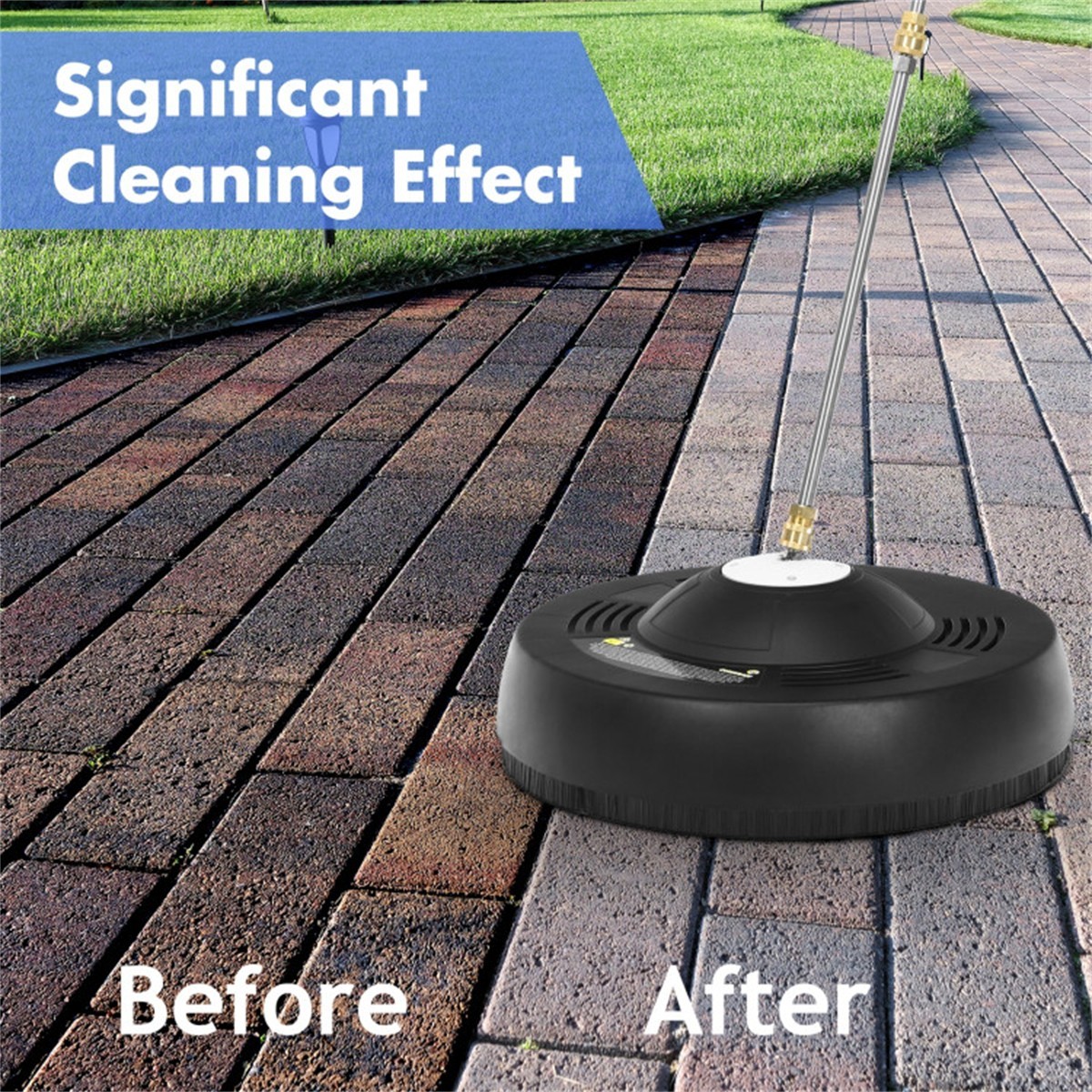 16 Inch Pressure Washer Surface Cleaner 3000PSI Power Washer Attachment for Deck