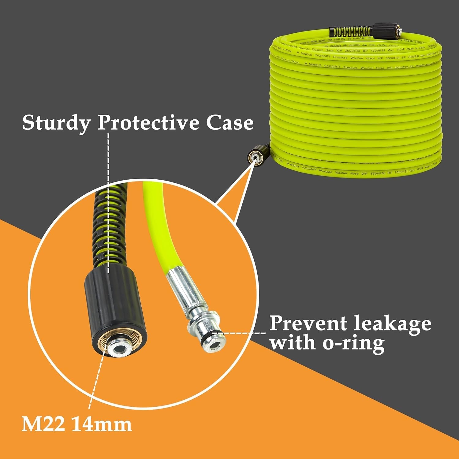 3600PSI High Pressure Quick Connect M22 14mm