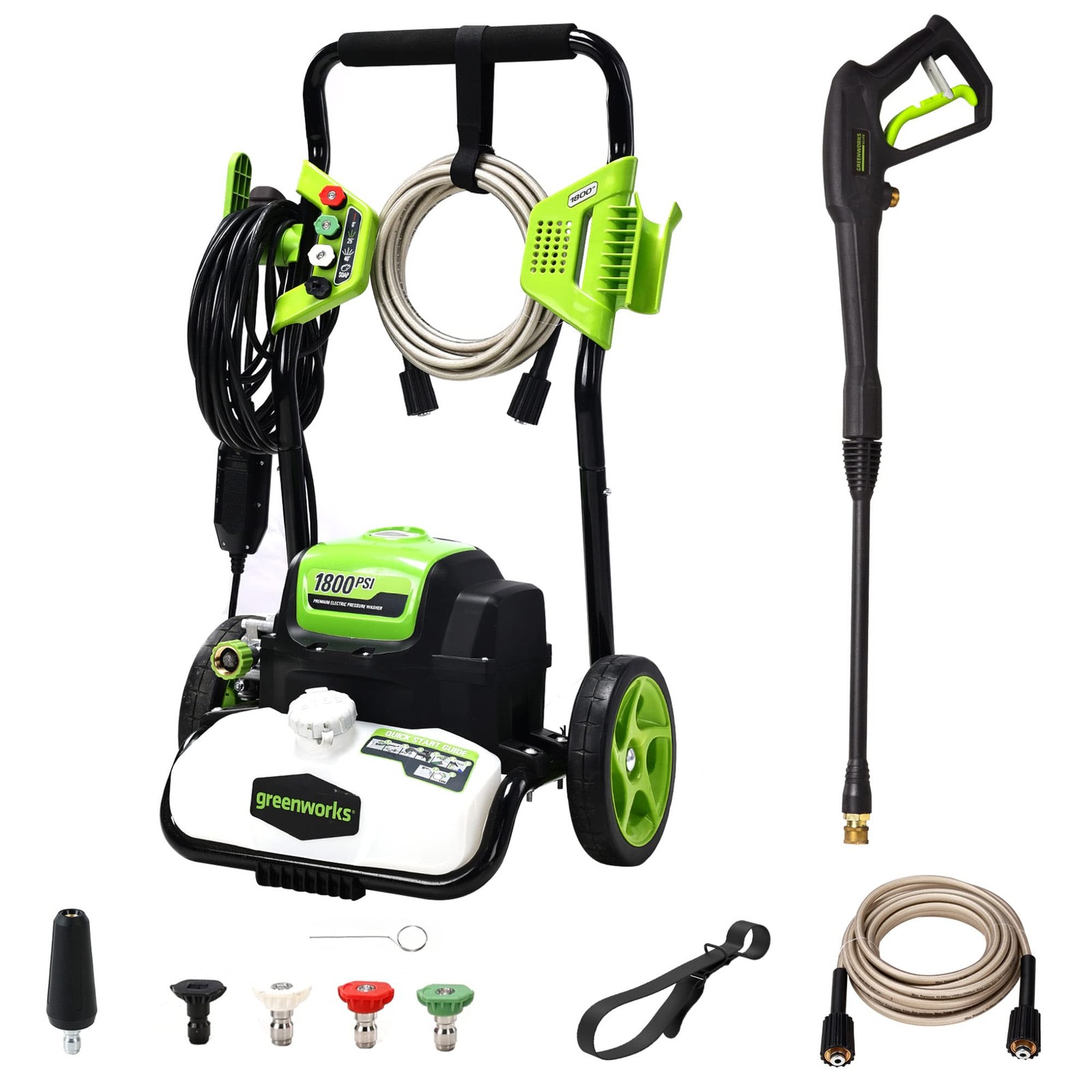 Greenworks 1800 PSI 1.2 GPM Pressure Washer Open Frame PWMA Certified
