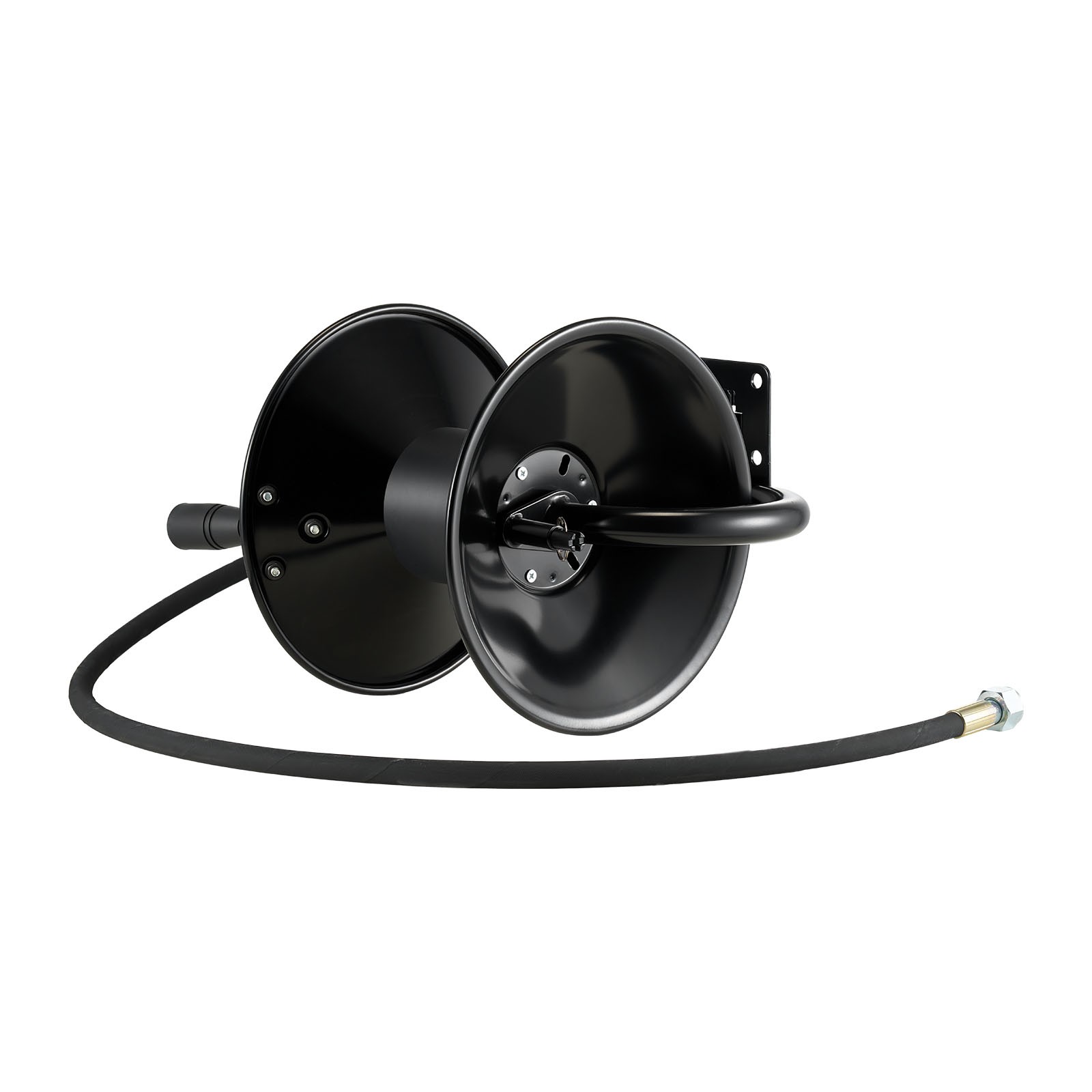 VEVOR Pressure Washer Hose Reel 50 ft x 3/8 inch Steel Wall Floor Mount 4000PSI
