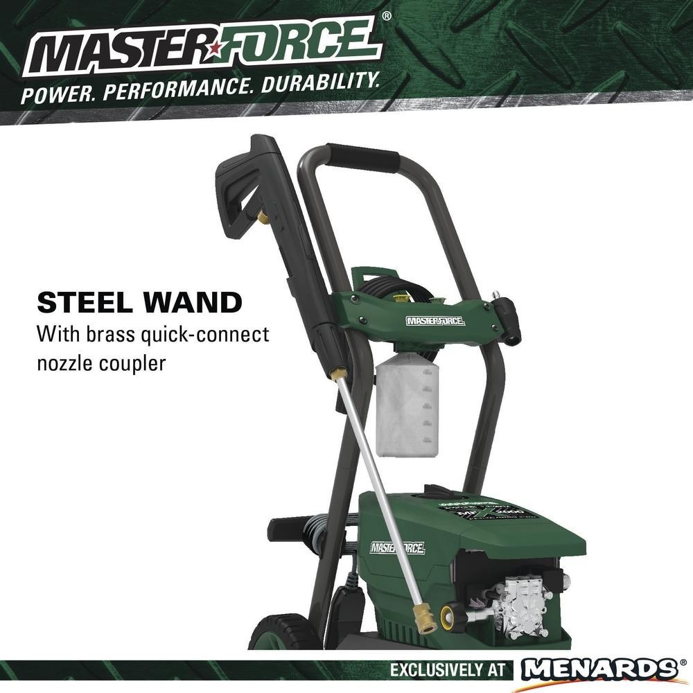 2000 PSI 1.2 GPM 13 Amp Corded Electric Pressure Washer Hand Truck Deck Cleaner