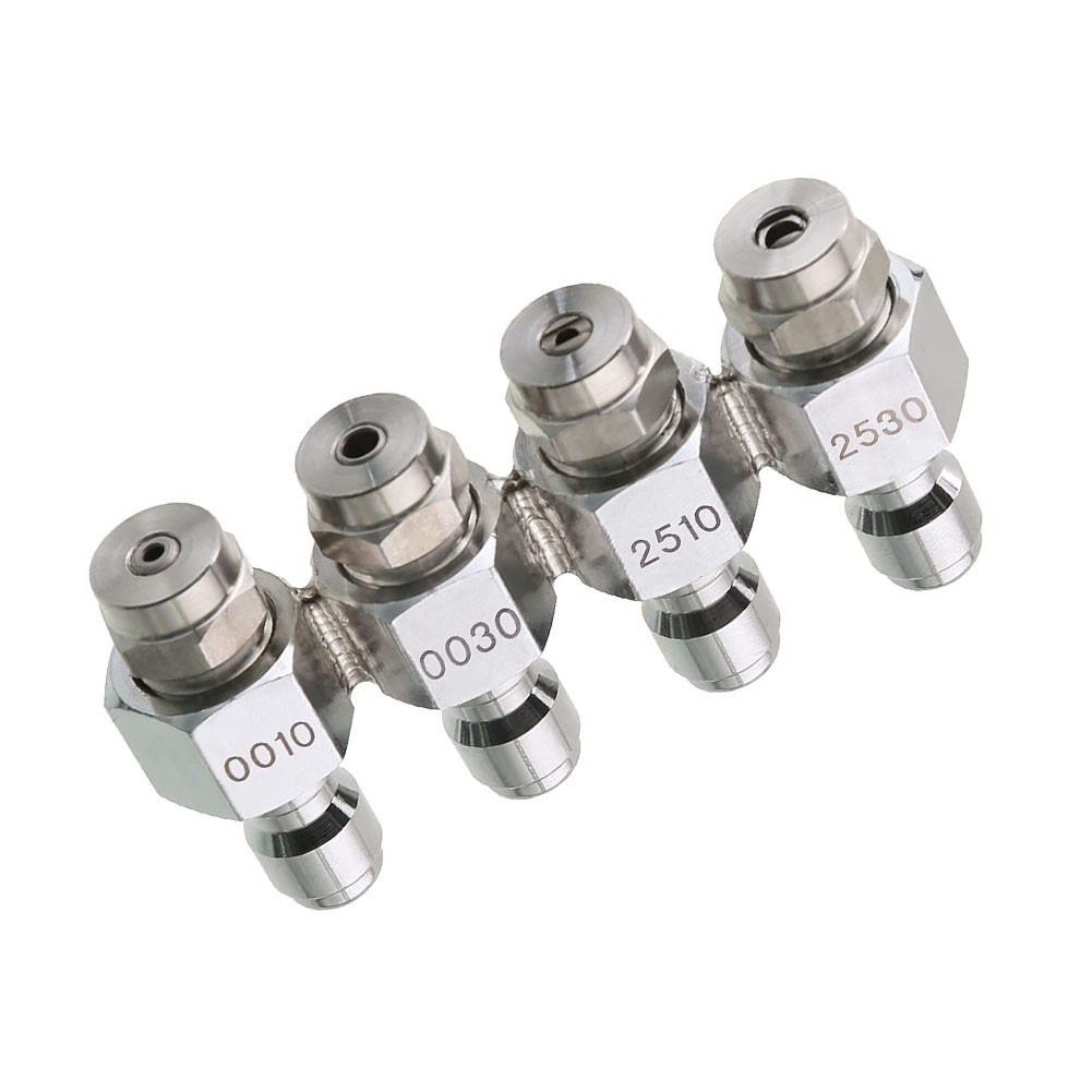 Pressure Washer Nozzle Kit 4 Way Tip Holder 1/4 Inch Quick Connect Soft Wash