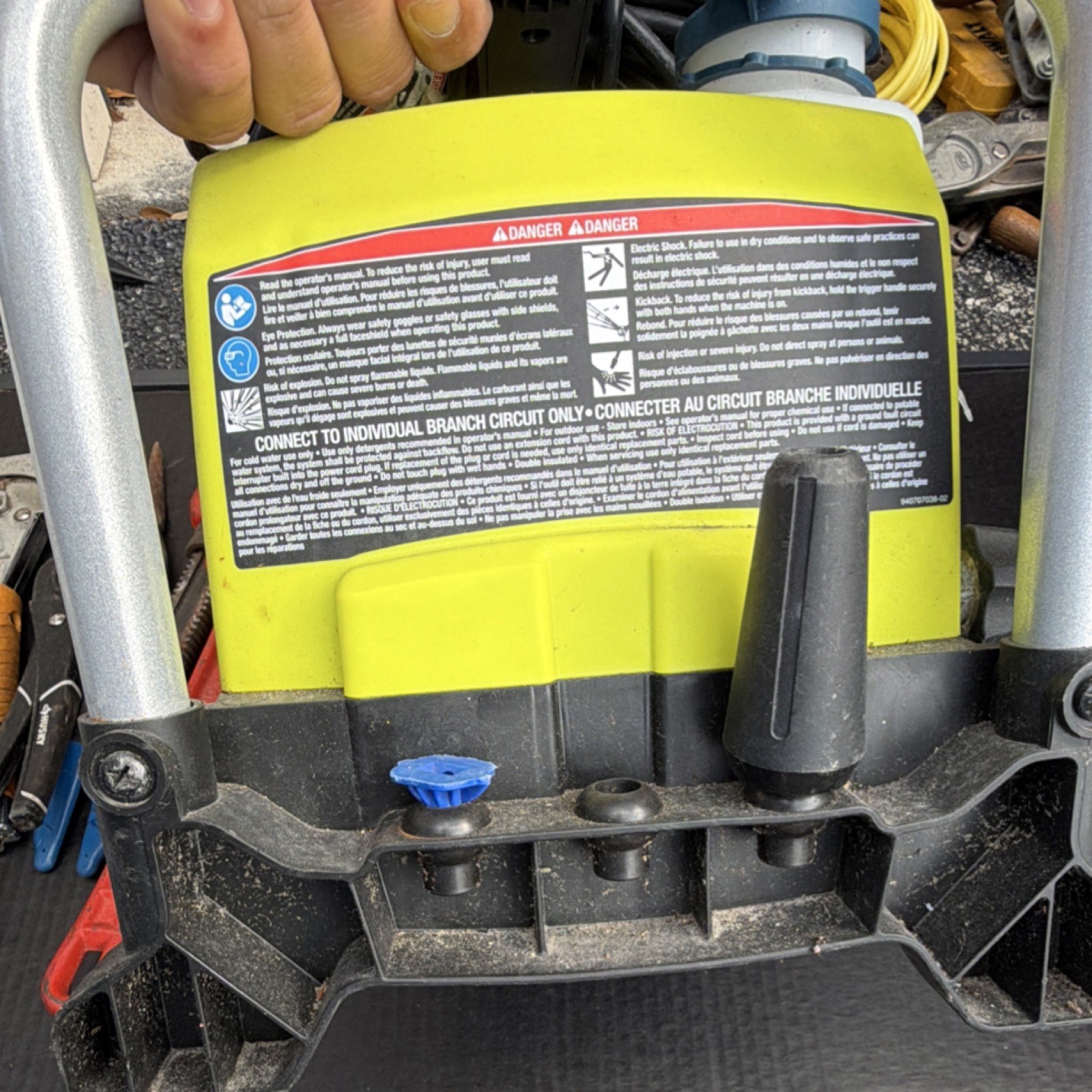 Ryobi RY141600 Electric Pressure Washer 1600 PSI Soap Tank Turbo Nozzle Hose